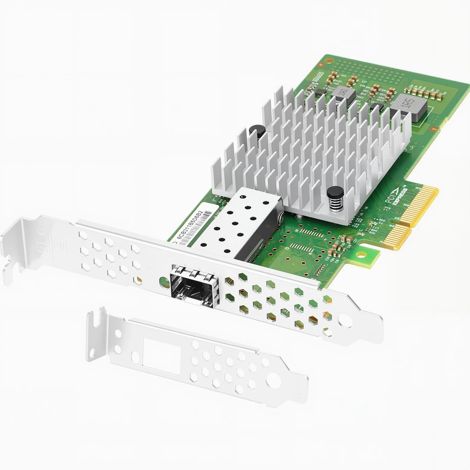 Carte réseau Ethernet PCIe pour Intel 82599ES Chipset PCIe 2.0 x4 10GB Single Port SFP+ LAN Card Support Windows Server/Windows/Linux/VMware/ESX
