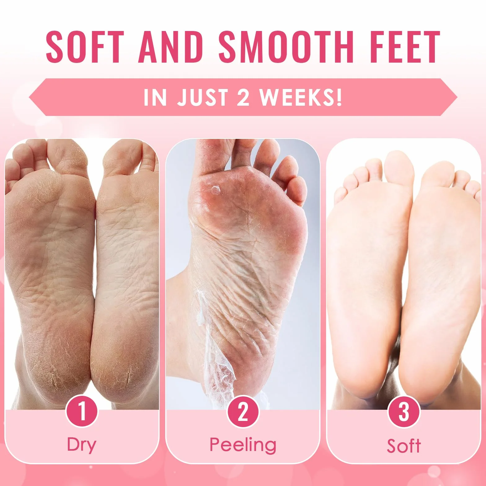 Masque Pieds Peeling Exfoliant Aloe Vera Avocat, Soin Hydratant pour Callosités et Crevasses, Femmes & Hommes