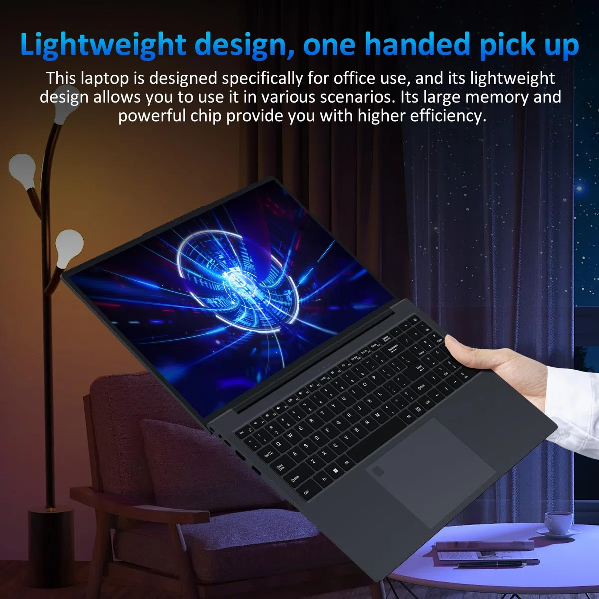 CYCLUS 16" PC Portable pour Étudiants & Bureautique – AMD Ryzen 5 3500U (4C/8T 3,7 GHz), 16Go RAM, 1To SSD, Vega 8, Clavier Rétroéclairé + Membrane AZERTY Incluse