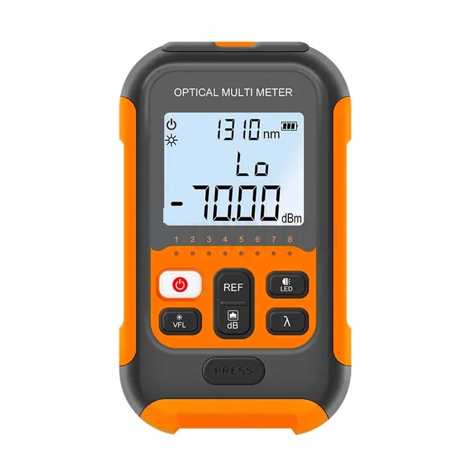 Testeur de fibre optique, Mini Compteur De Puissance Optique Personnalisé 4 En 1, Localisateur Visuel Défauts, Testeur Câble Réseau, Lumière LED OPM VFL 10/20/30/50MW(50MW)