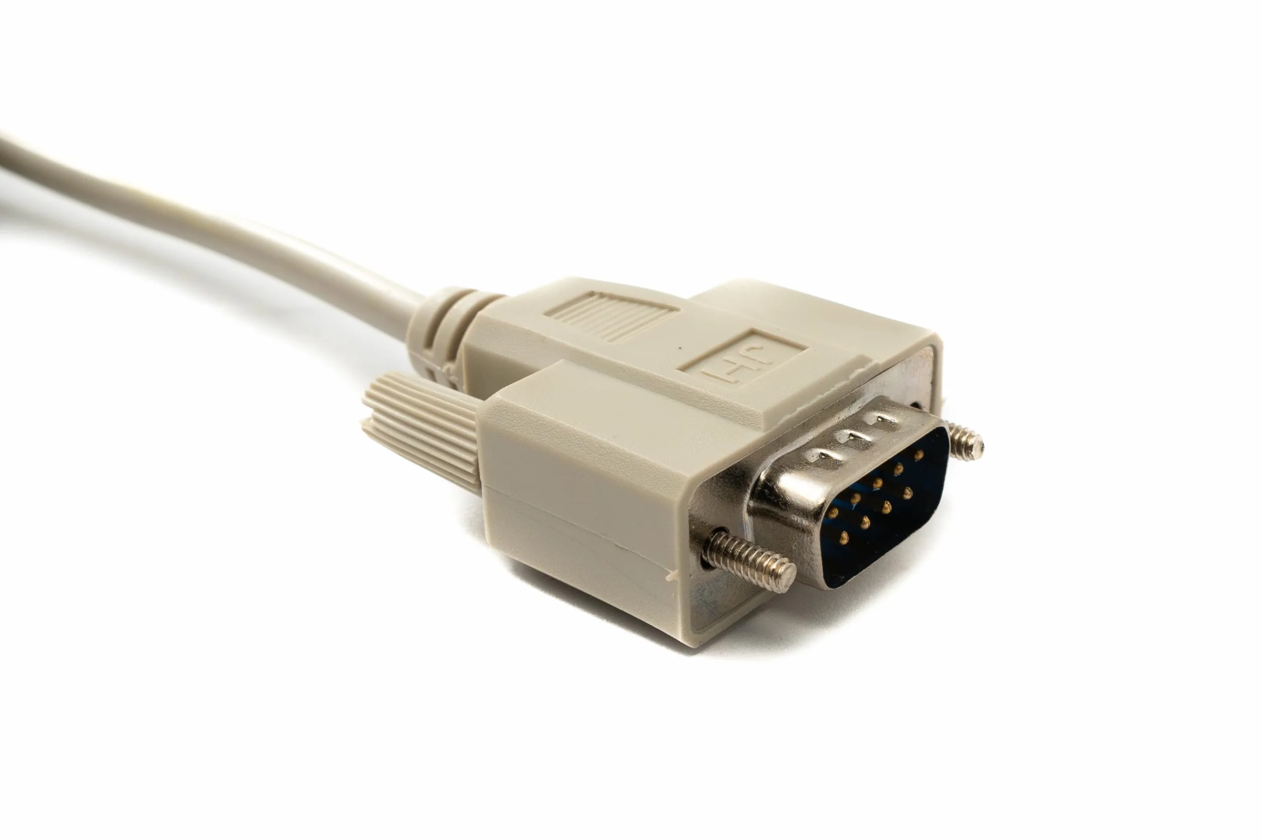 Kabel RS232 DB9 10 m 9 broches mâle-mâle System-S D Sub Adaptateur Gris