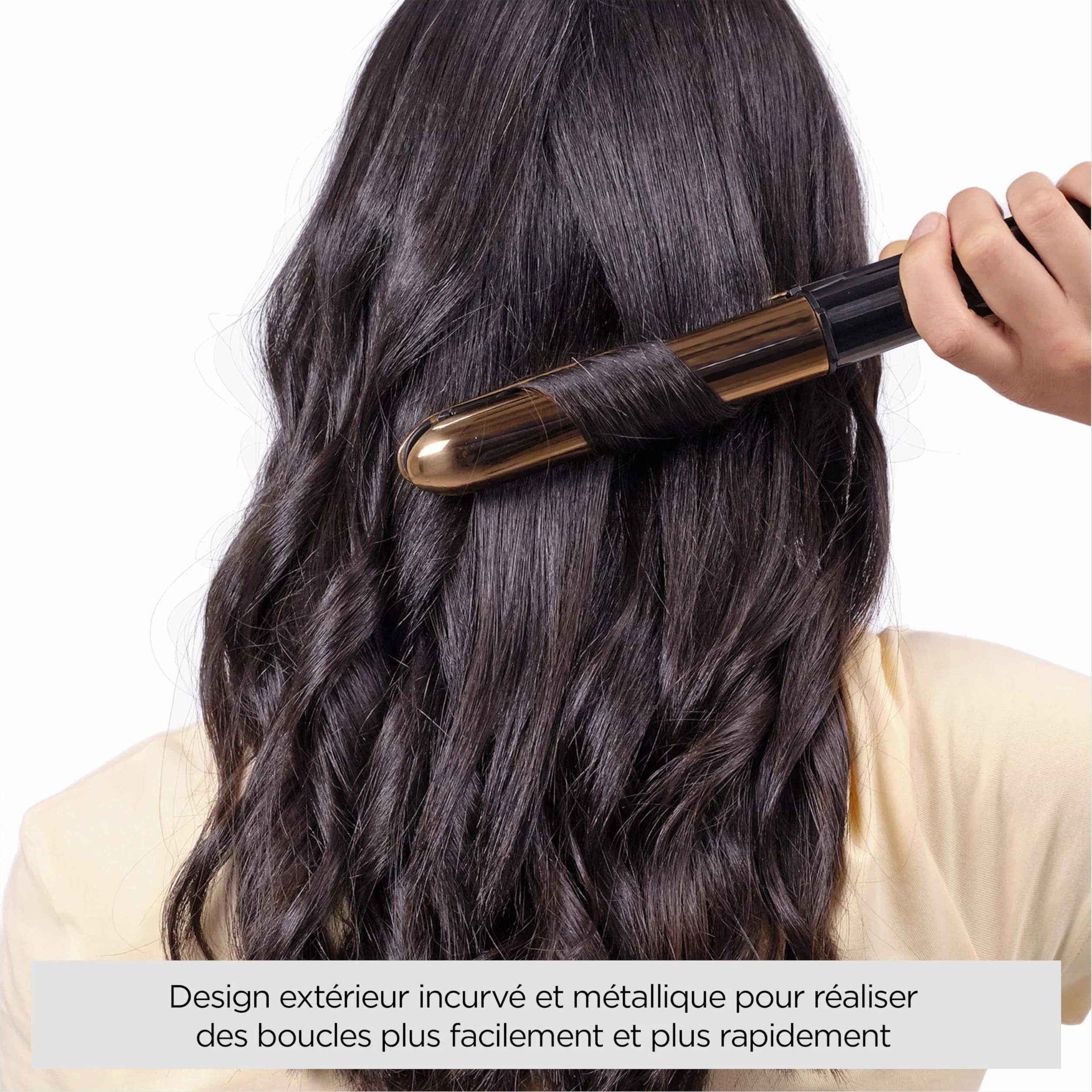 BaByliss Lisseur Cheveux Straight And Curl Brilliance ST482E Plaques titane Ionique Anti-Frisottis Chauffe rapide 15s 5 réglages 235°C