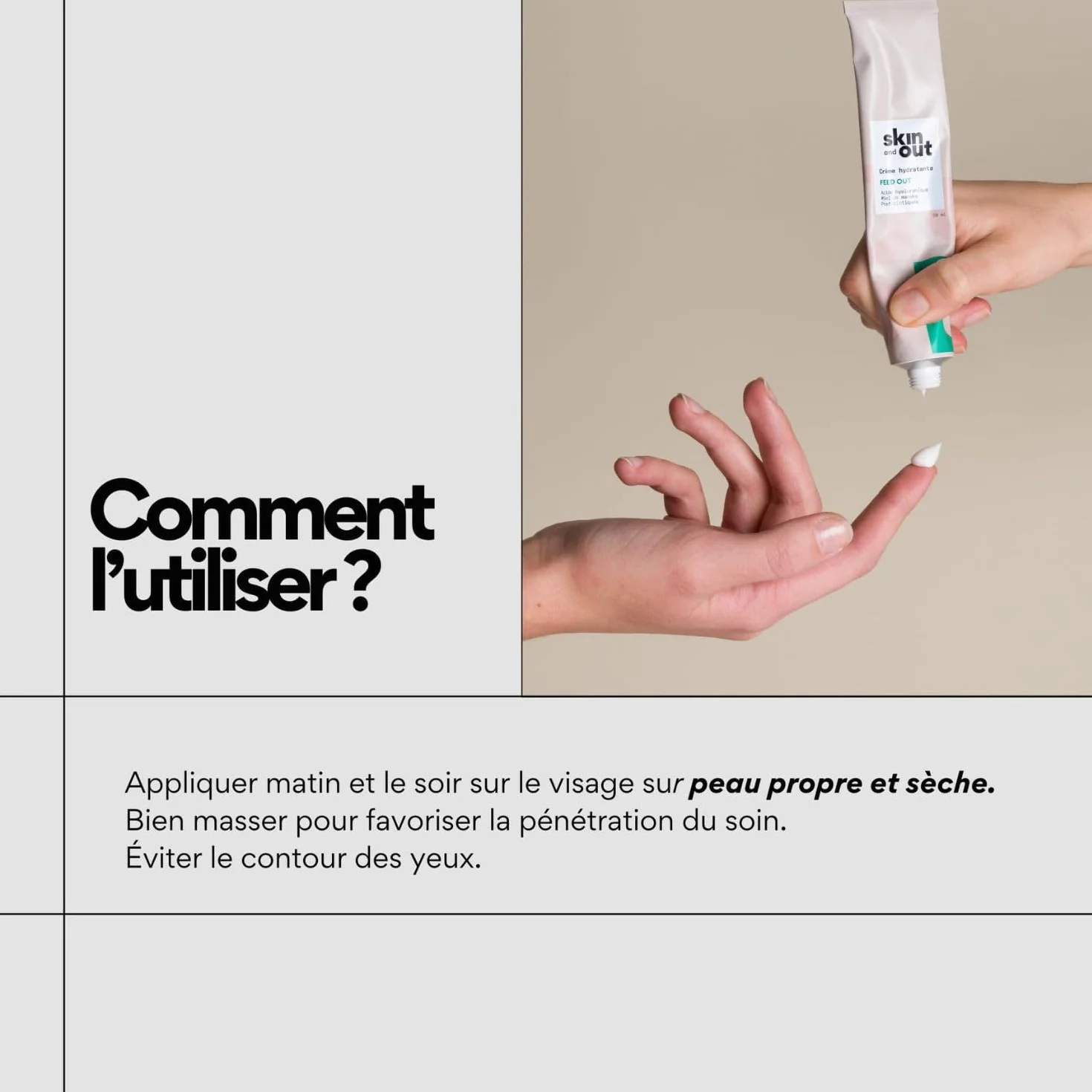 Crème Hydratante Peaux Mixtes à Grasses 99% d’Origine Naturelle Hydrate Apaise les boutons Régule le Sébum Fini non gras