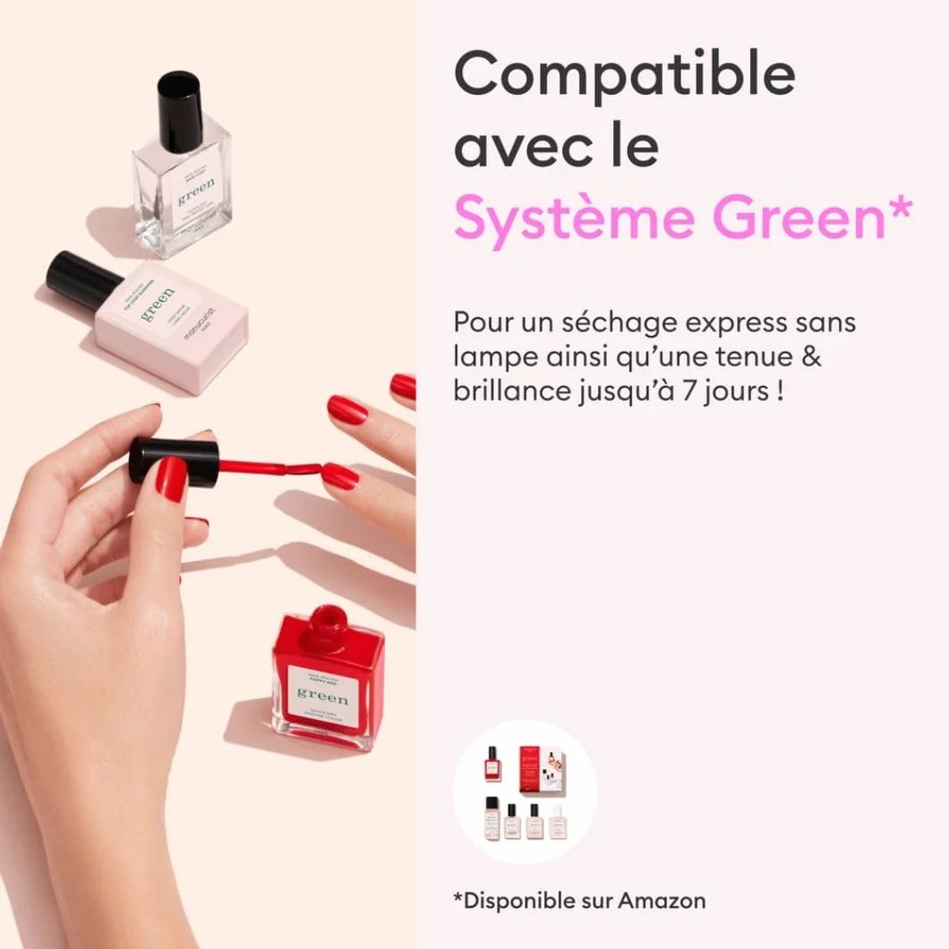 Manucurist Top Coat Sunshine Green Vernis à Ongles Vegan 9-Free 15ml