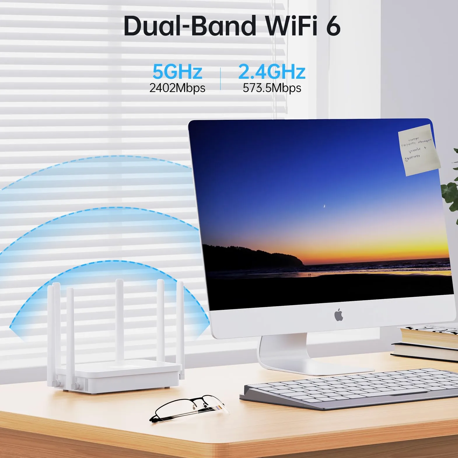 UeeVii CPE450 Kit de Routeur WiFi WR3000K Pont Sans Fil Point à Point 5.8G 3KM Solution de Réseau de Construction de Garage, Pont WiFi Air Dernière Intervention (2 Pièces), Plug