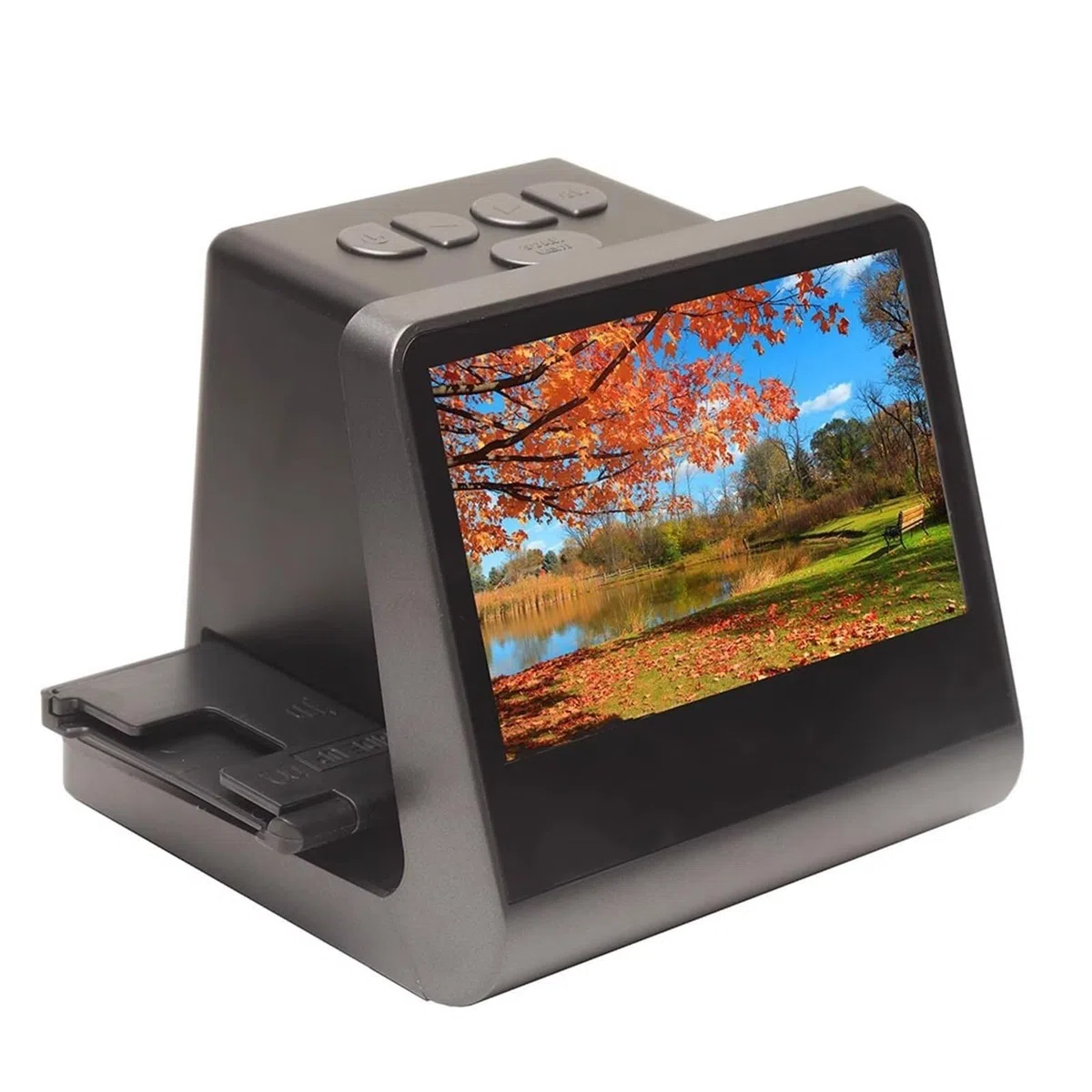 Scanner numérique pour films, scanner de diapositives avec grand écran LCD de 5", négatifs convertibles en couleur et noir et blanc et diapositives de 35 mm, photos JPEG haute résolution de 22 MP