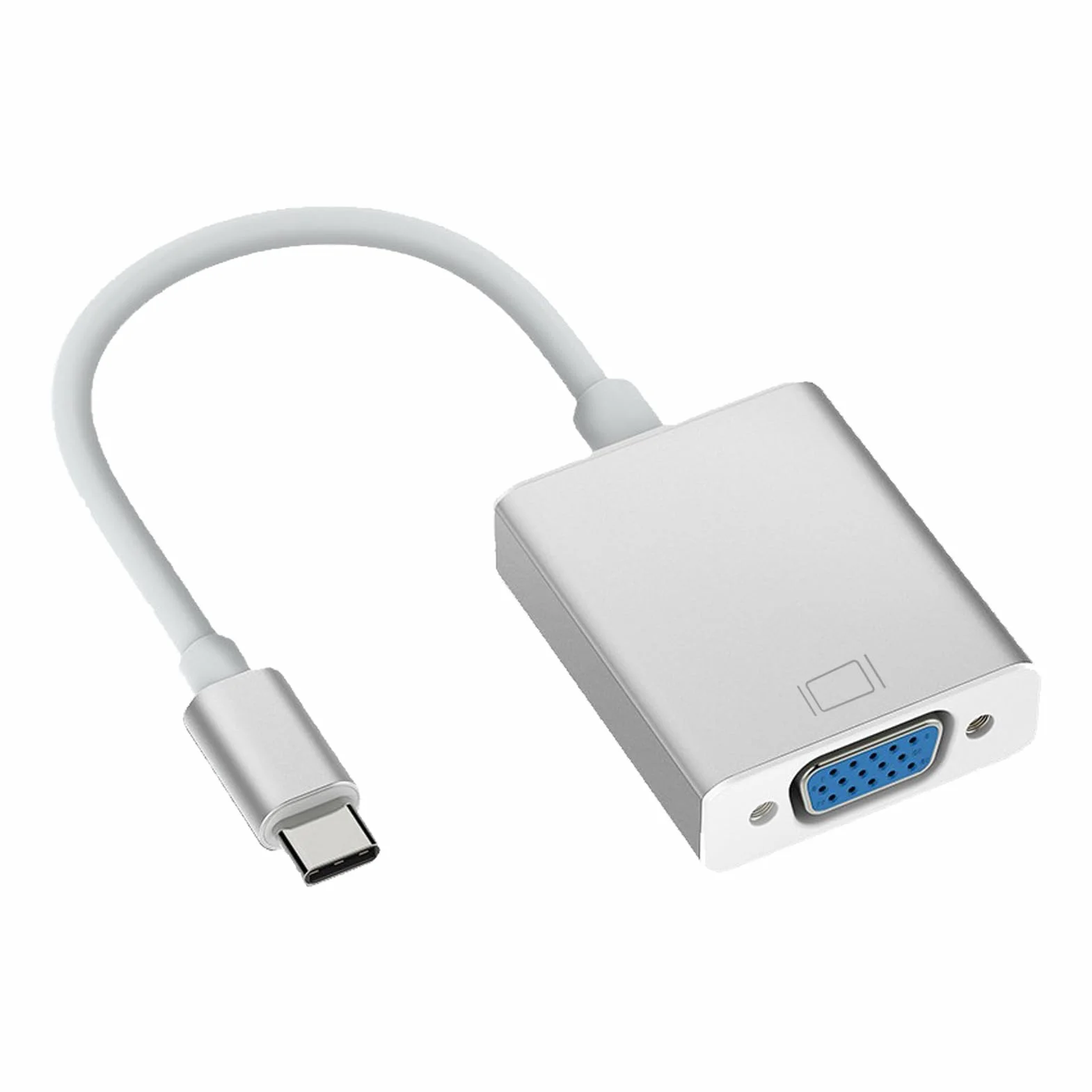 Adaptateur USB C vers VGA, Compatible Thunderbolt 3/4, Résolution 1920x1200, Boîtier Aluminium pour MacBook Pro/Air