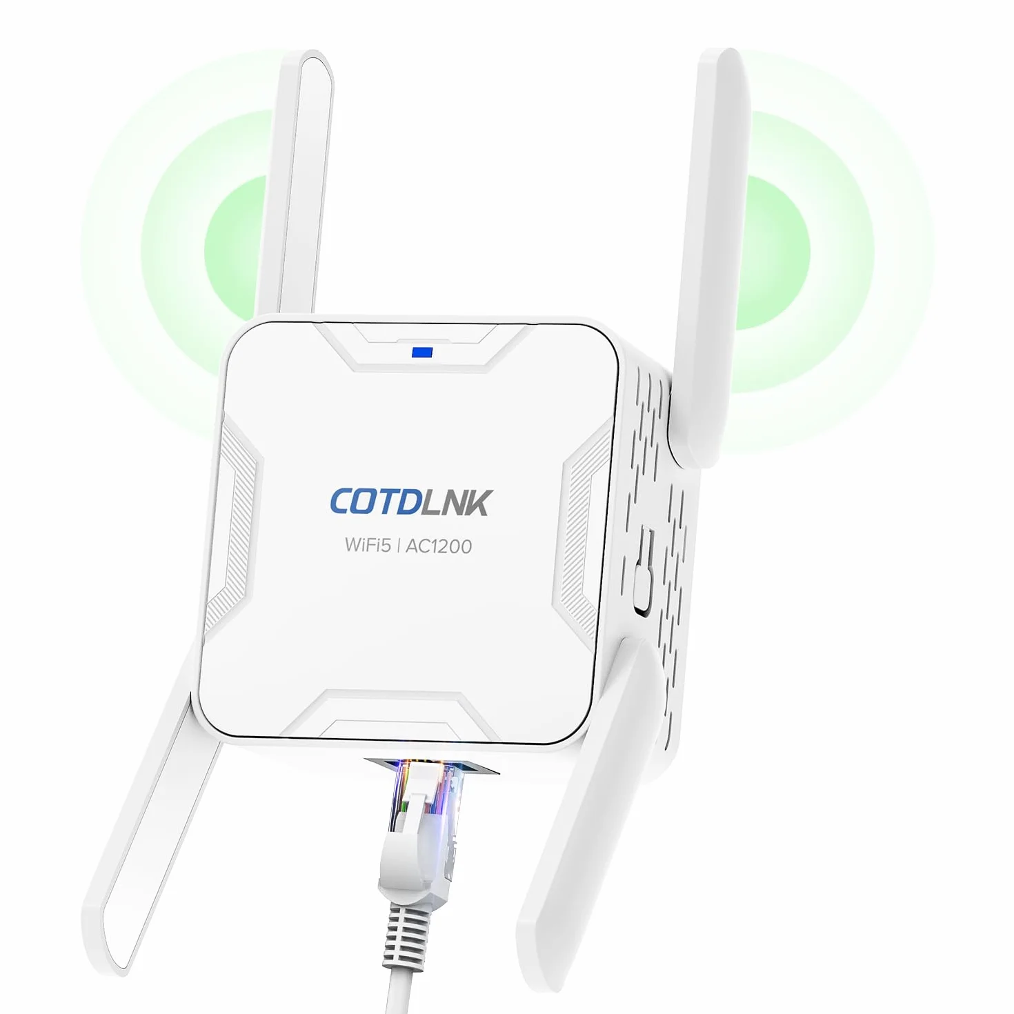 Répéteur WiFi 1200Mbps Double Bande 5GHz 2,4GHz Amplificateur WiFi avec PA intégré Couverture 280㎡