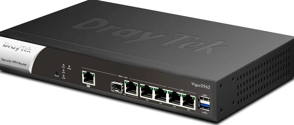 Draytek Vigor 2962 Router Cablato 2.5 Gigabit Ethernet Nero, Bianco (vigor 2962 Wired Router 2.5 - Gigabit Ethernet Black, White - Warranty: 12m)