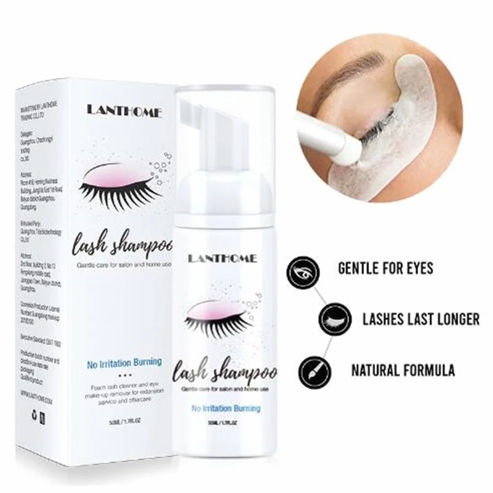 Shampoing Mousse Nettoyante Extension de Cils Nettoyant Doux Naturel