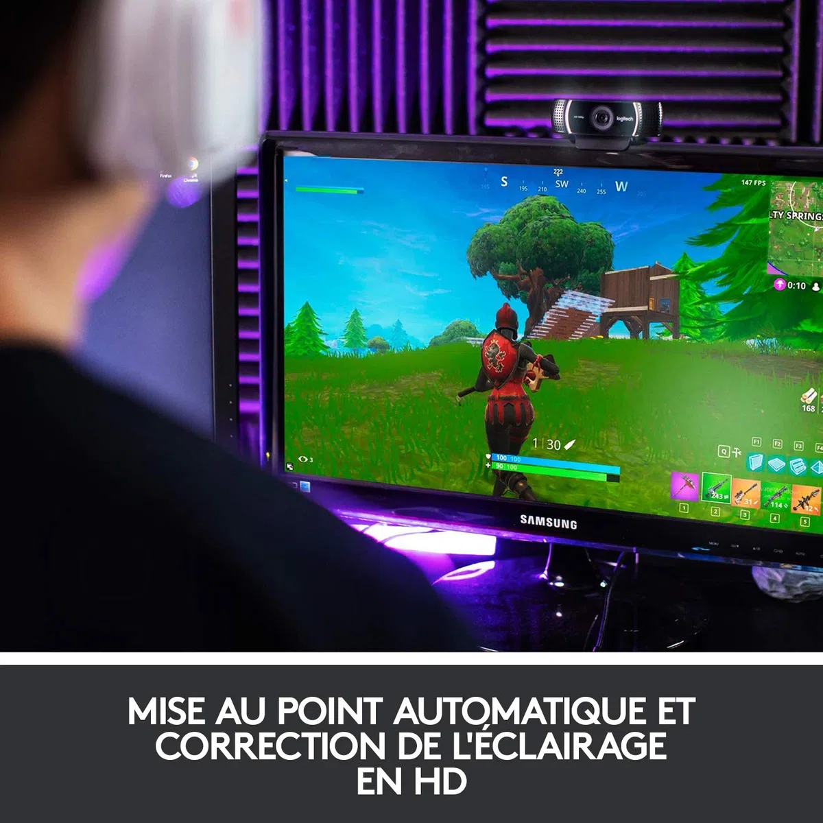 Logitech C922 Pro Stream Webcam + H540 Casque Filaire