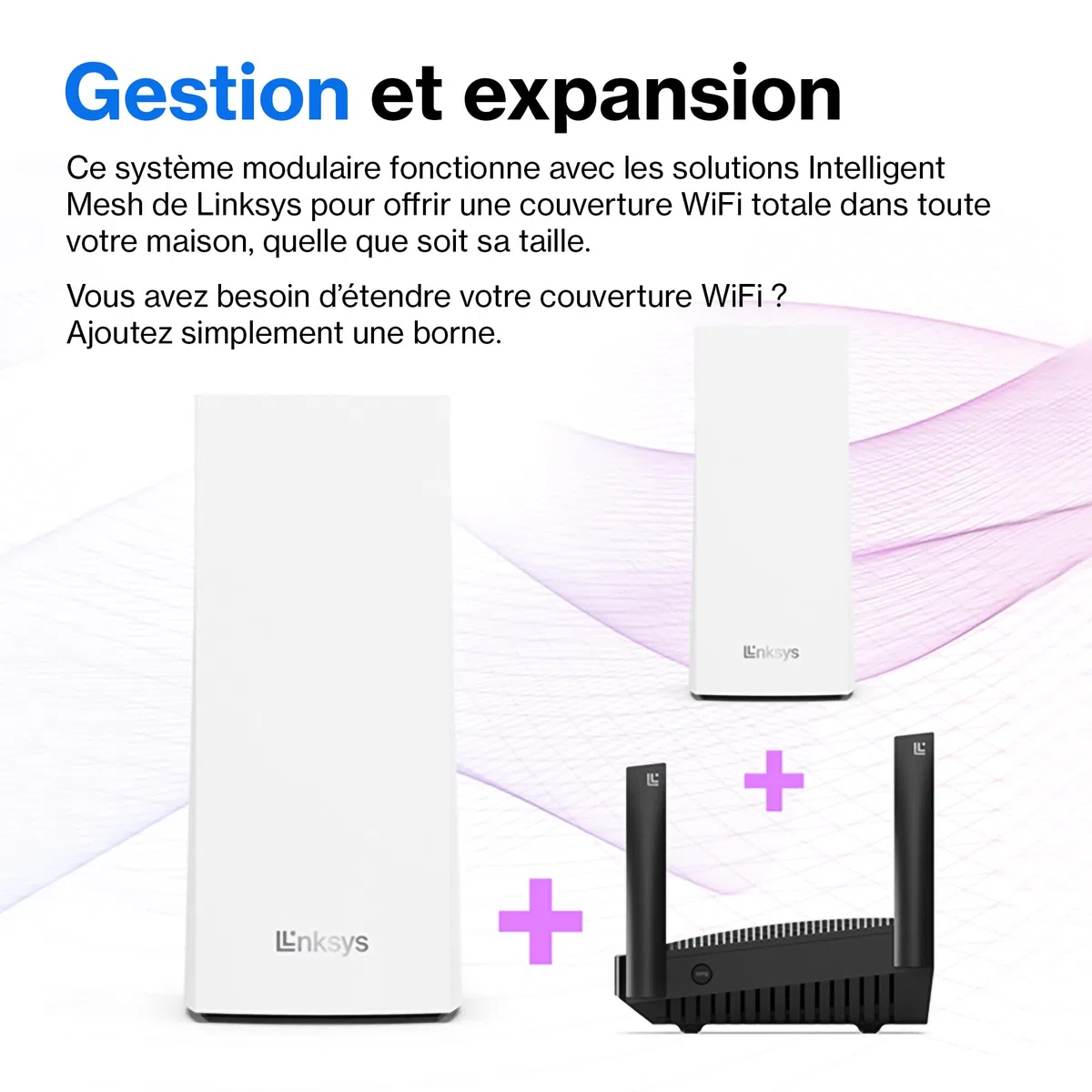 Linksys Routeur WiFi 6 Mesh Double Bande Hydra 6 (AX3000) - Jeux sans Fil Jusqu’à 3 Gbit/s, pour Plus de 25 appareils et portée 185 m2 Fonctionne avec Le système WiFi Linksys, MR2000-KE