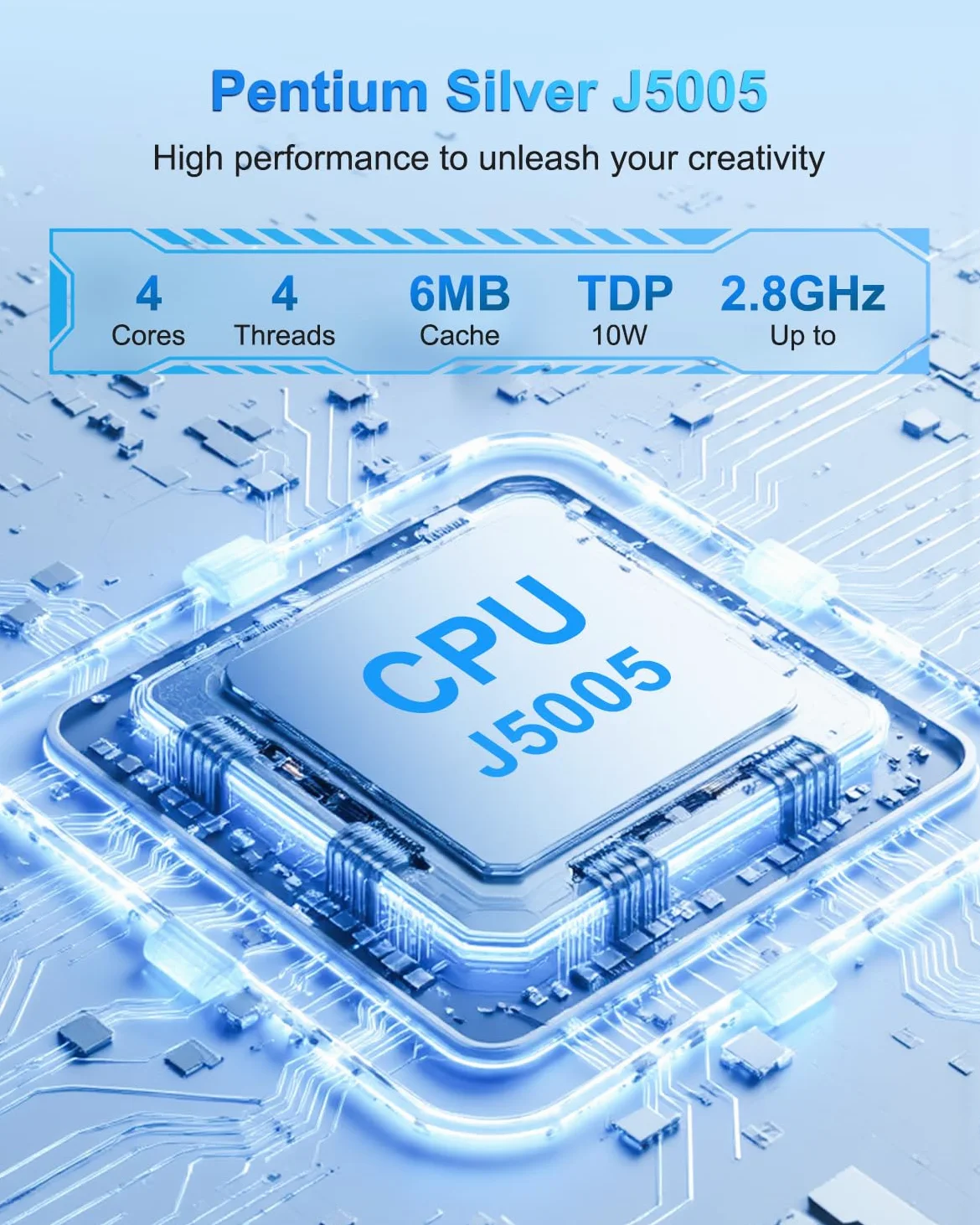 FANPEEC Mini PC sans Ventilateur J5005 8Go DDR4 128Go MSATA SSD | PC Industriel Win11 Pro, 4K HD+1080p VGA, 2xLAN, 4xUSB, WiFi5 BT4.2, Fanless PC Pour Serveur Professionnel/Domestique
