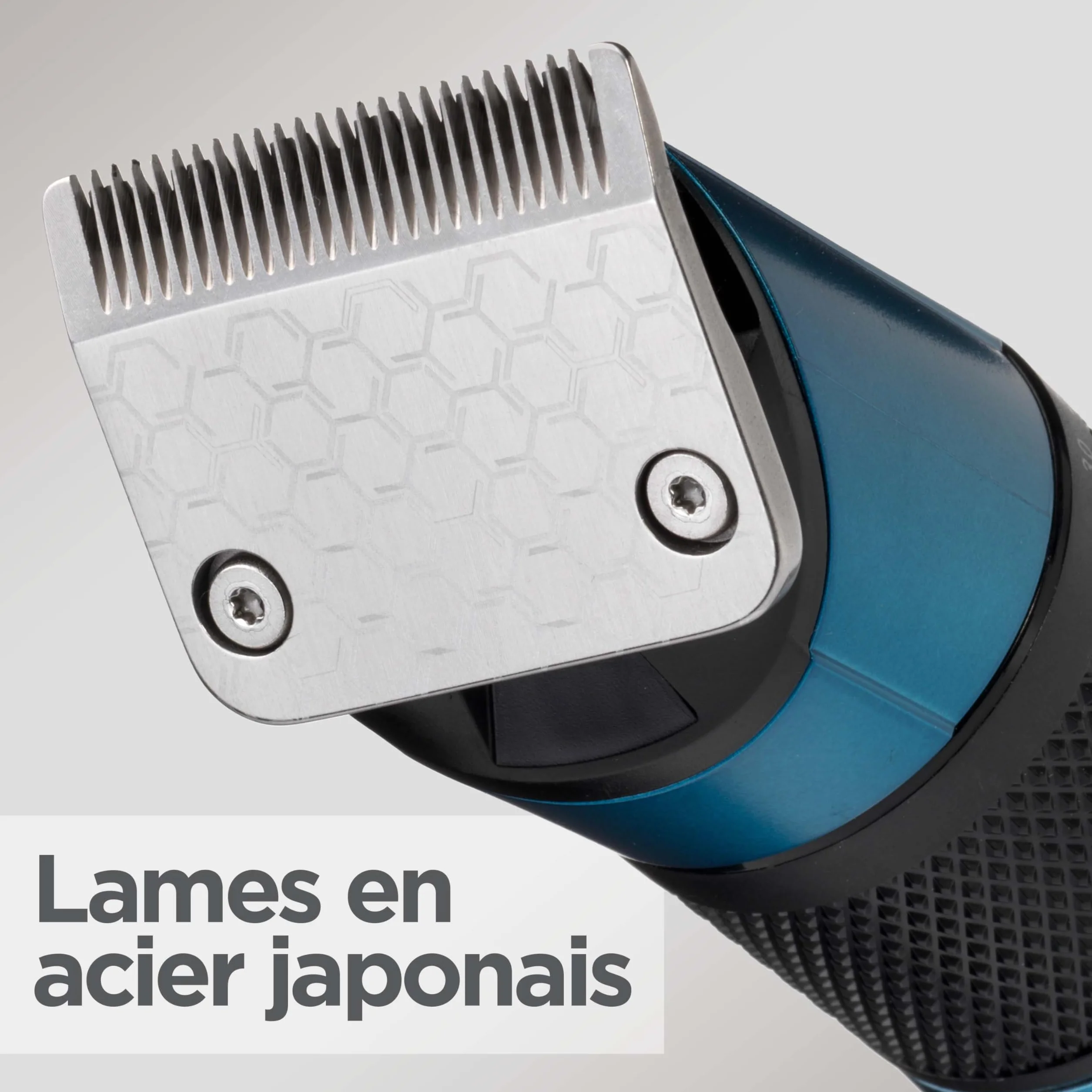 BaByliss Tondeuse cheveux lame acier japonais batterie lithium 160 min charge 3 h étui rangement rigide noir E990E