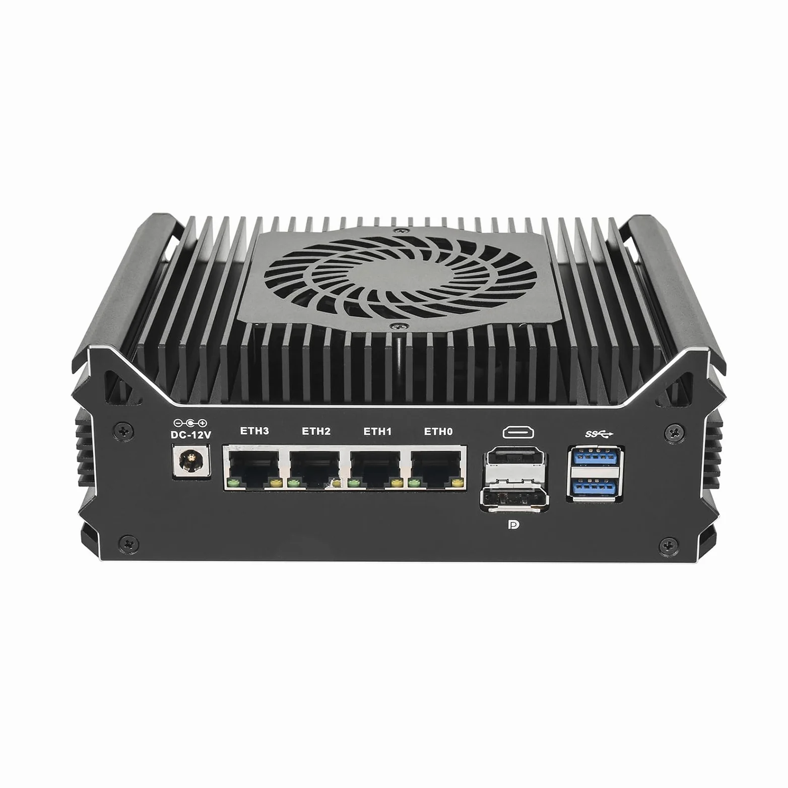 Micro Firewall Appliance, Mini PC, PFSense, Mikrotik, OPNsense,VPN, Router PC, I5 8250U, RS59, AES-NI, 4 x 2.5GbE I226-V LAN, COM, HDMI, DP, Type-C, 16G RAM, 256G SSD