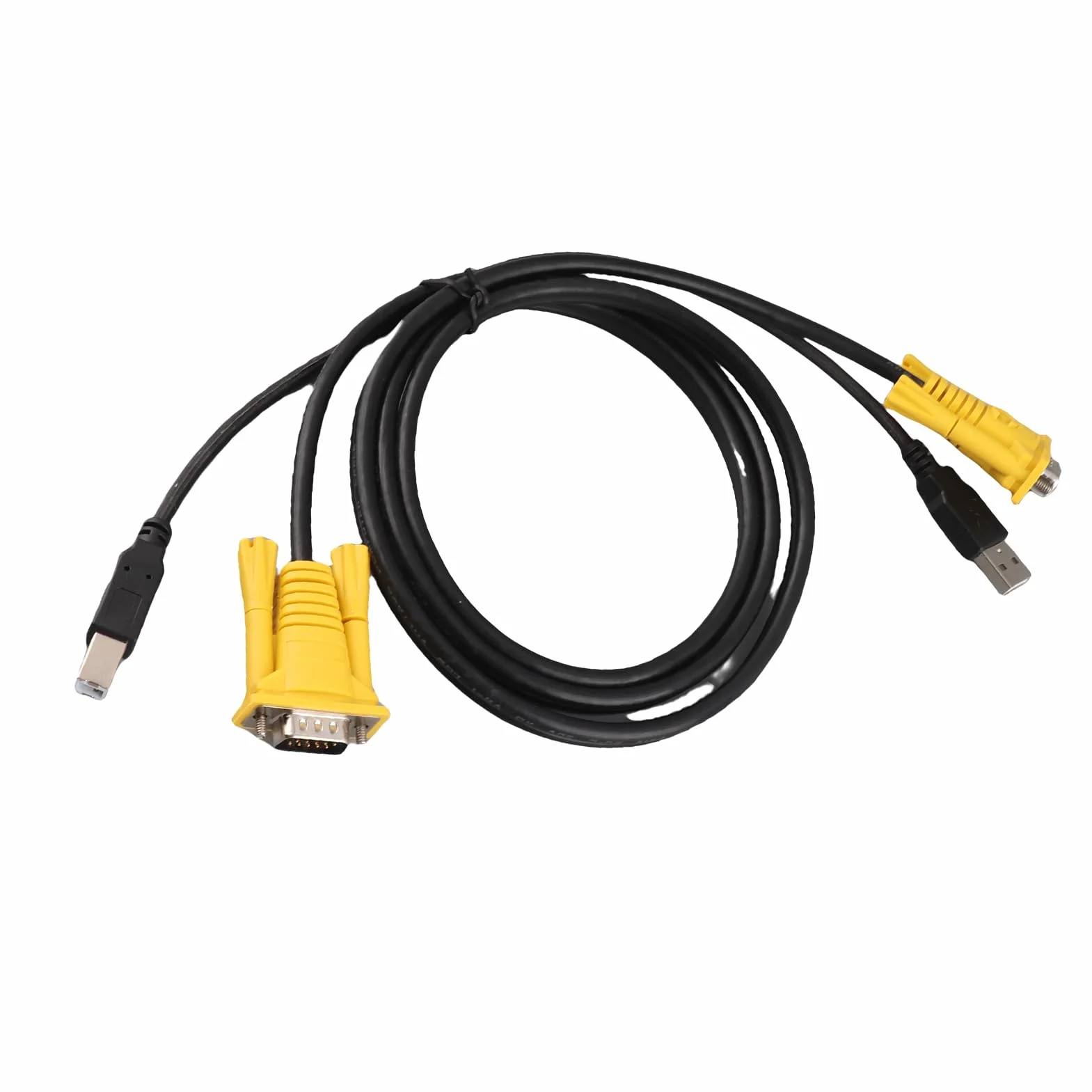 Câble KVM USB 1,5 M VGA Connecteurs PVC pour Commutateurs KVM