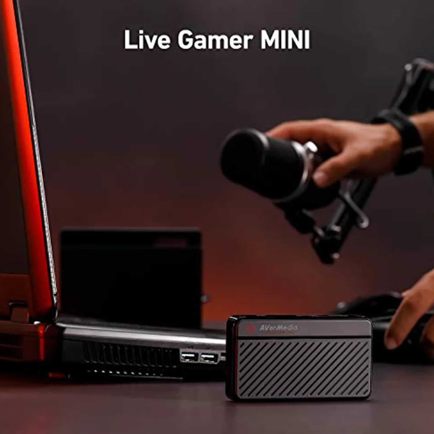 AVerMedia Live Gamer MINI GC311, Pass-Through full HD 1080p60, Carte de capture de jeu USB 2.0, Encodeur matériel, Plug & Play, Pour les débutants, Switch, PS4, Xbox, iPhone, iPad