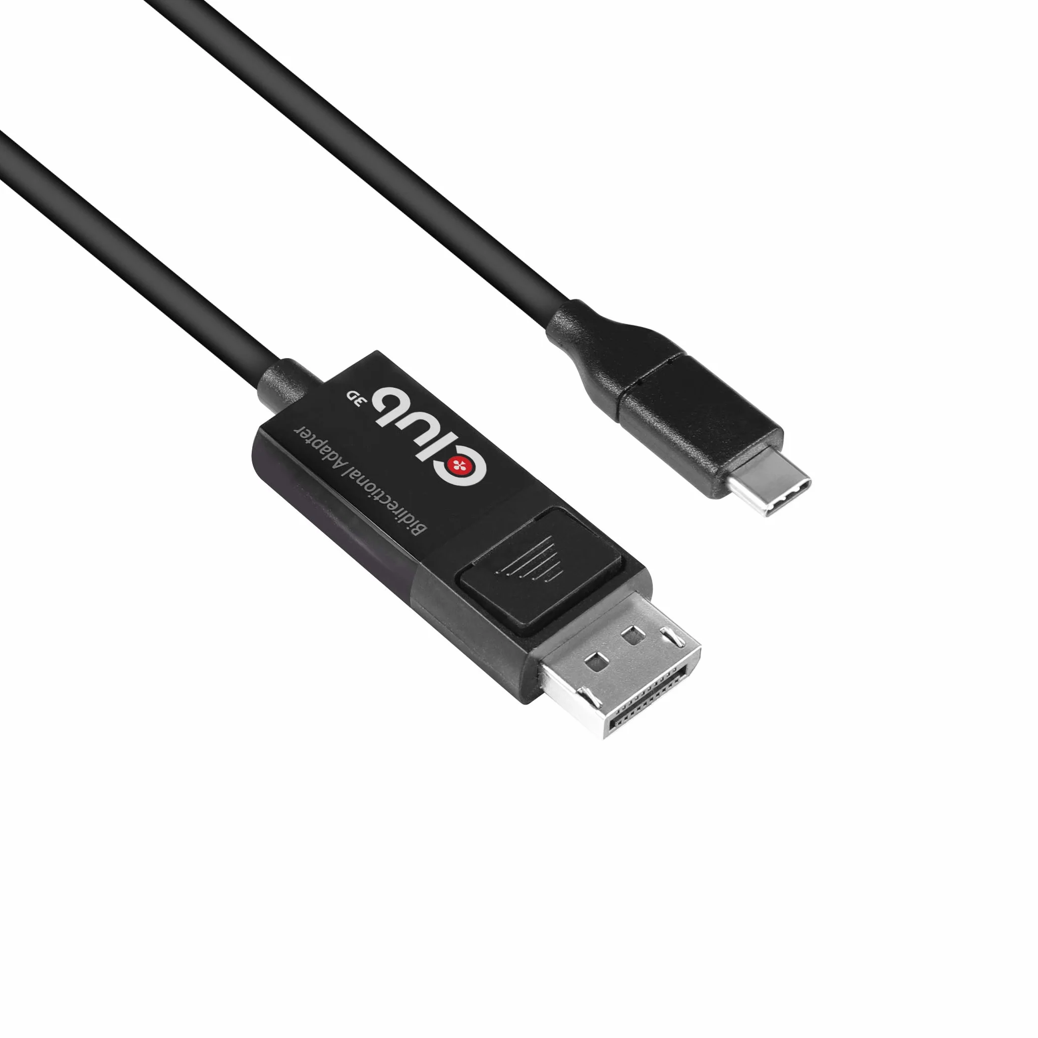 Club 3D Câble Adaptateur USB Longueur : 1,8 m - Type C vers Displayport - 8K60Hz HDR - Noir - Référence : CAC-1557