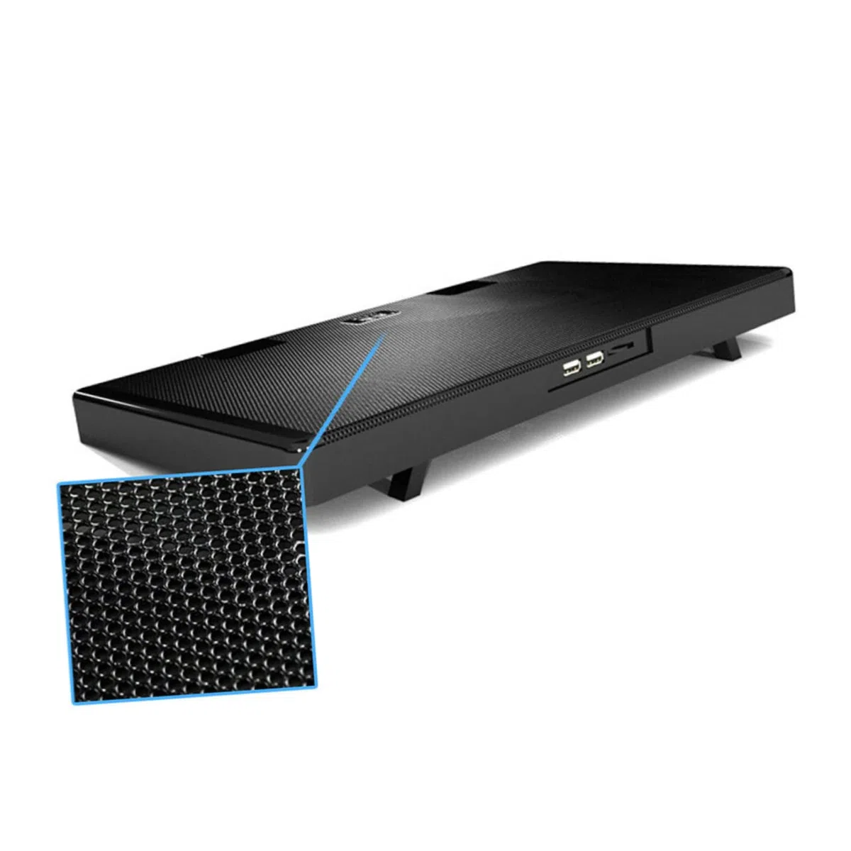 Support de Refroidissement pour Ordinateur Portable à 5 Ventilateurs Métal