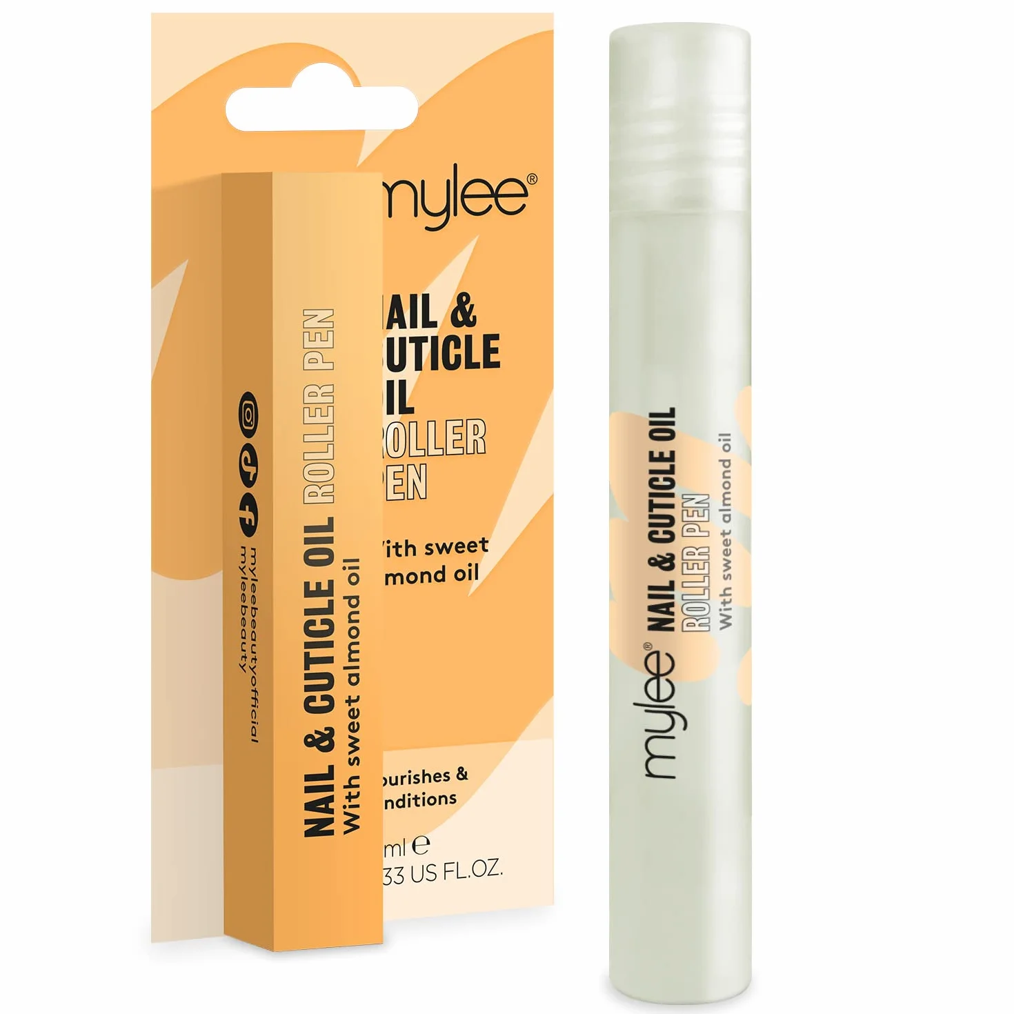 Mylee Stylo Huile pour Ongles et Cuticules 10ml Hydratation Profonde Nourrit Assouplit Non Grasse Sans Résidu Collant
