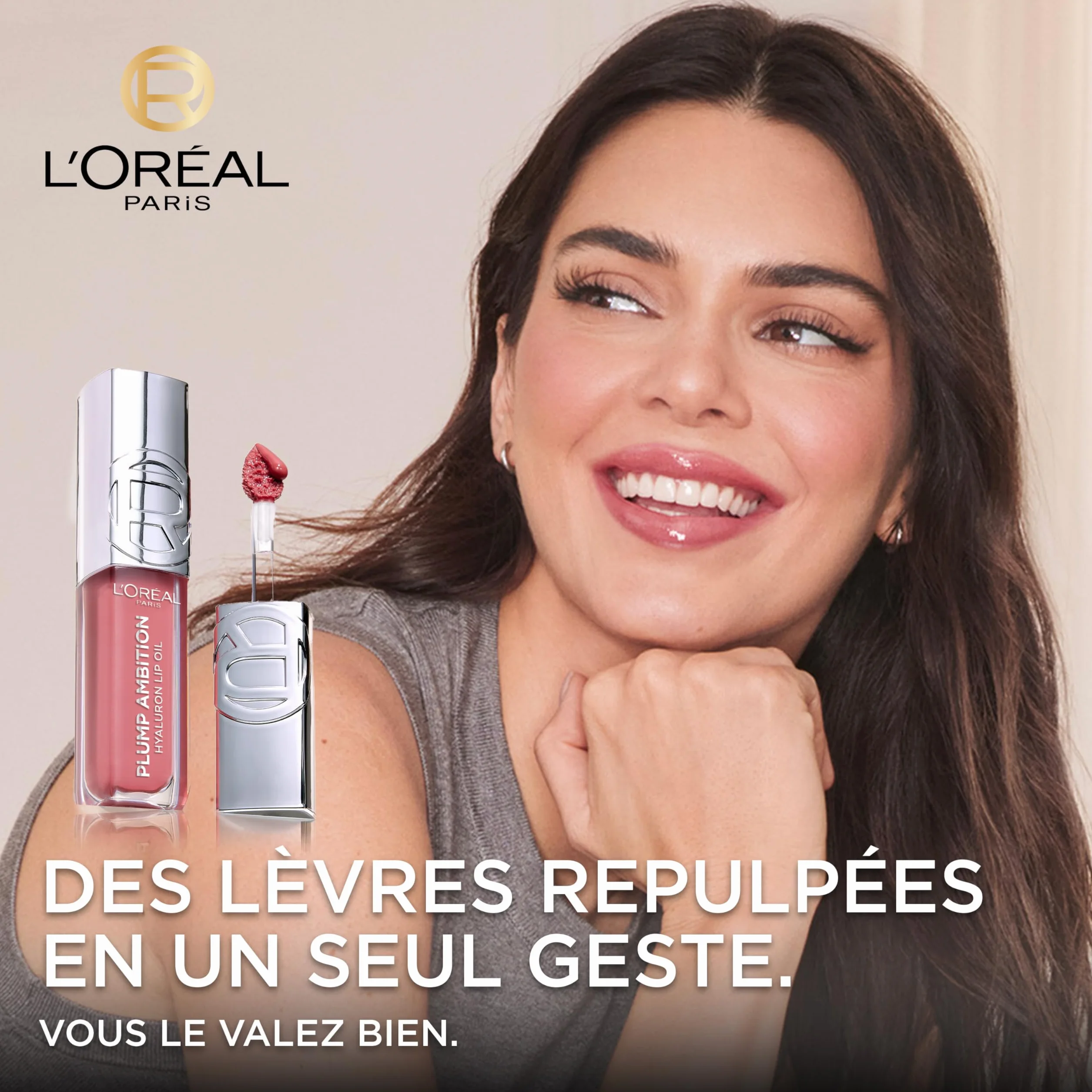 L'Oréal Paris Lip Kit Crayon Contour des Lèvres Blurfiller & Huile à Lèvres Plump Ambition Teinte Worth It