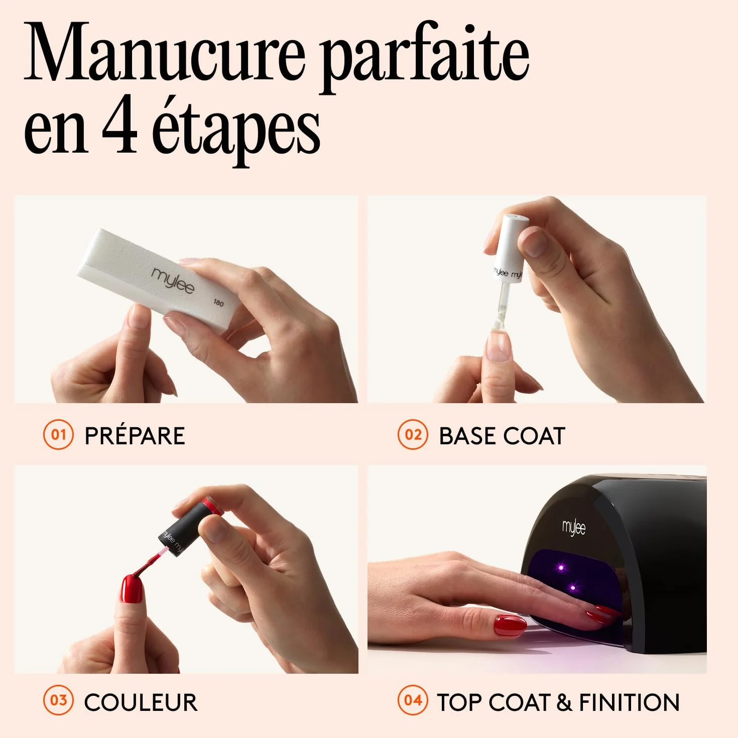 Mylee Vernis à Ongles Gel Semipermanent 8ml Summer Sunset UV LED Nail Art Manucure Pédicure Durable