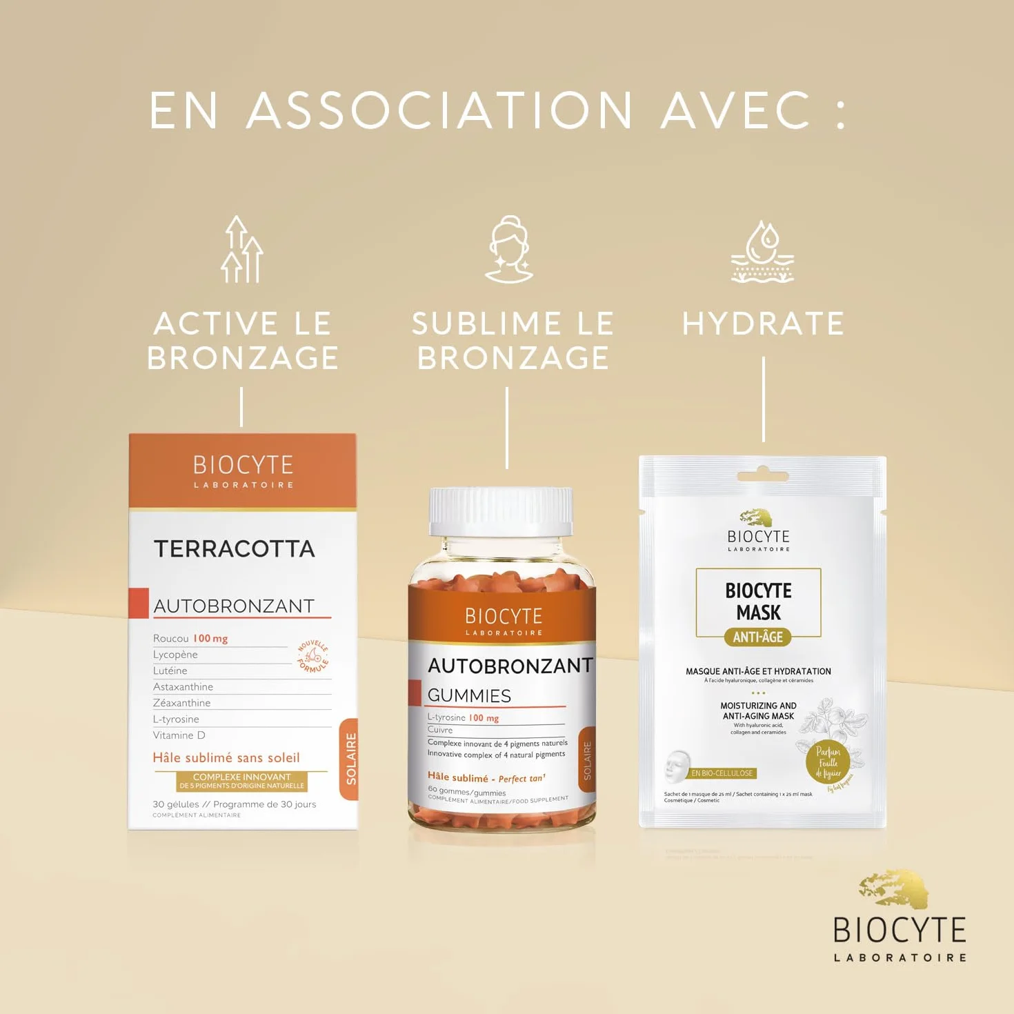 BIOCYTE Terracotta Bronzage Intense Complement Alimentaire Bronzage - 30 jours