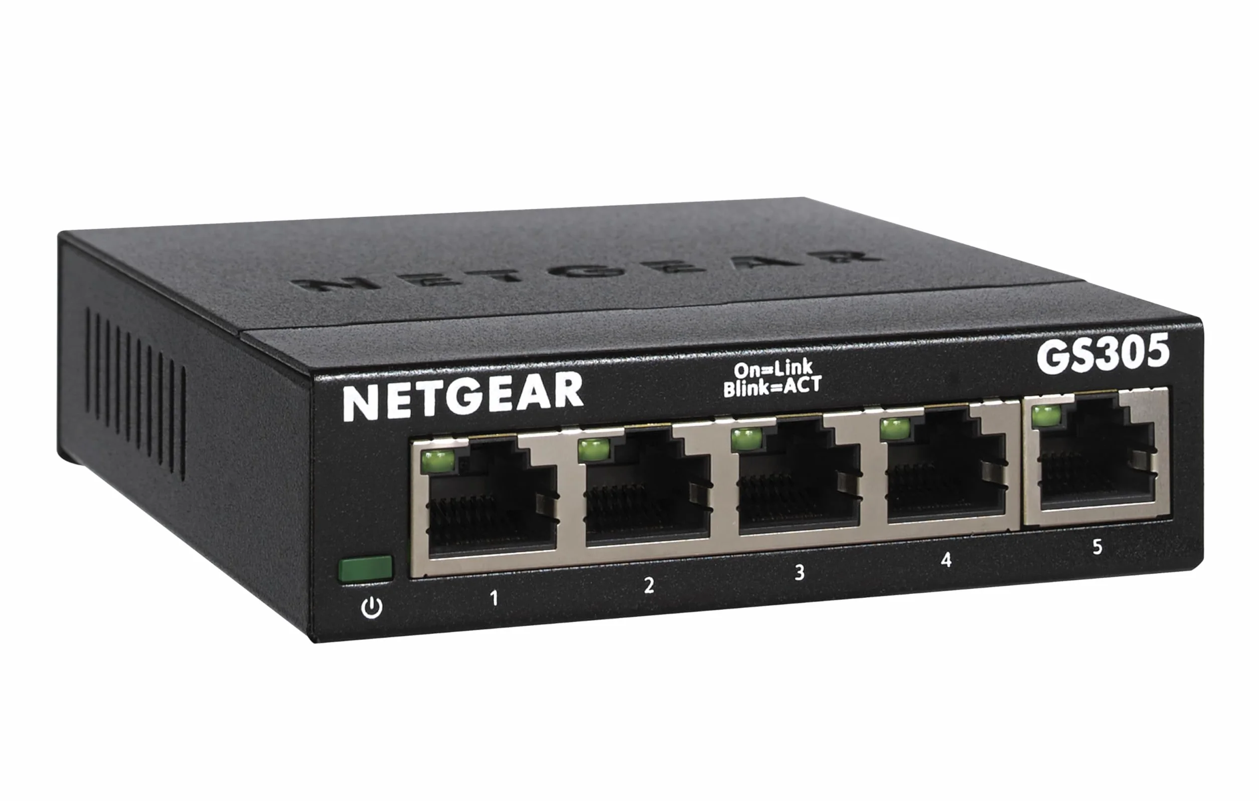 NETGEAR GS305-300PES Switch ethernet métal 5 Ports Gigabit (10/100/1000) (Lot de 2)