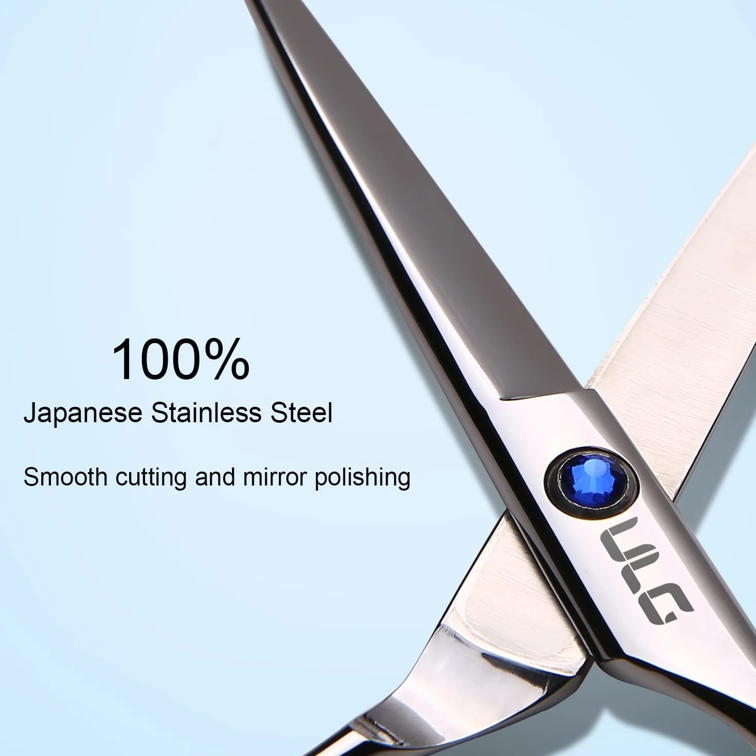 Ciseaux de coiffure Ulg Extra Sharp 16,5 cm acier inoxydable japonais repose-doigt amovible