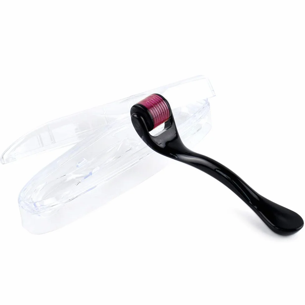 Derma Roller 540 Titane Micro Aiguilles 3.0mm Soin Peau Visage Rides Perte Cheveux Professionnel