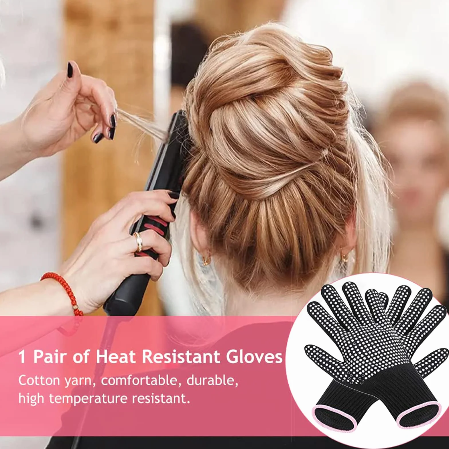 Cerioll Heat Resistant Thermal Hairdressing Gloves