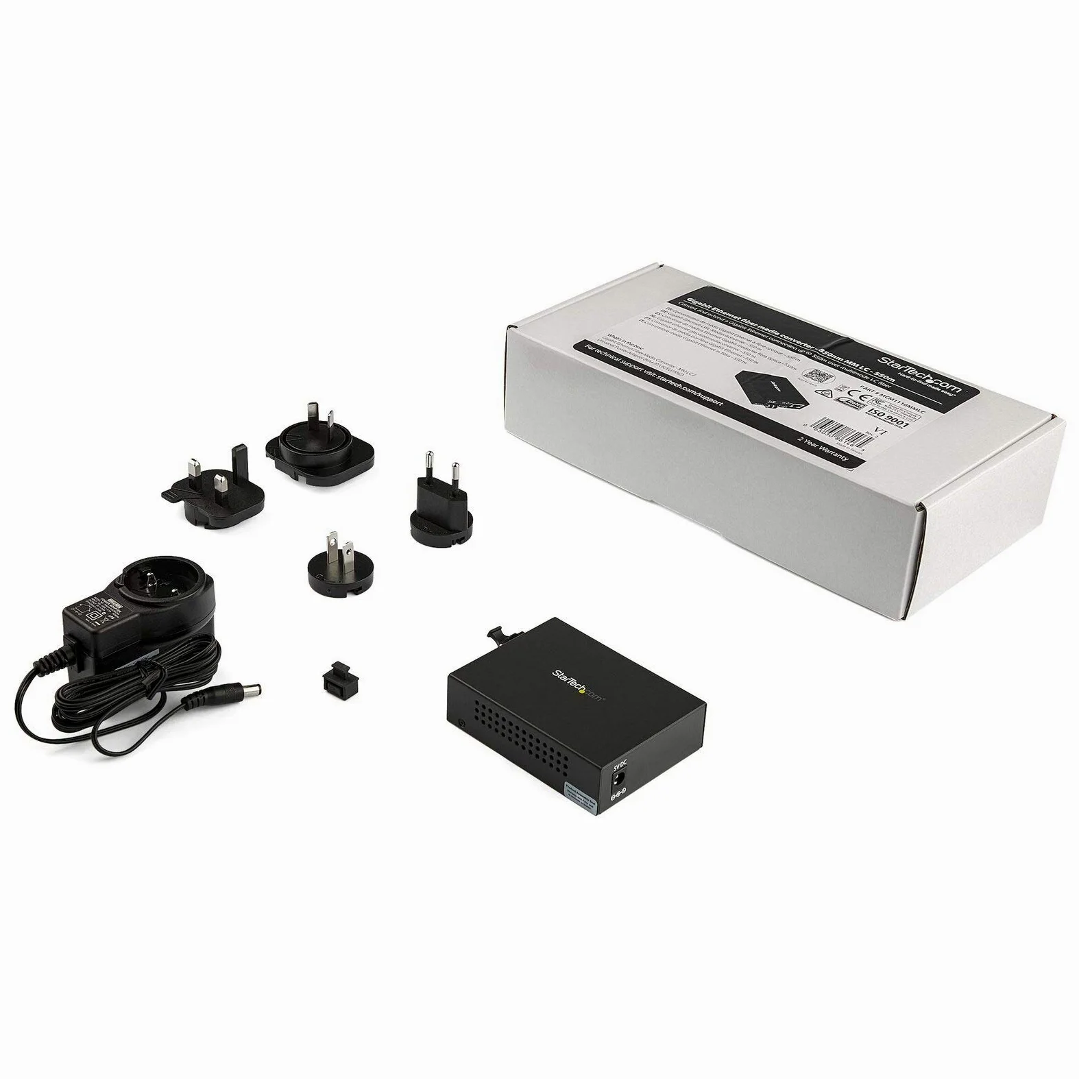 StarTech.com Convertisseur de média Gigabit Ethernet Fibre Optique Compact - 850nm MM LC - 550 m