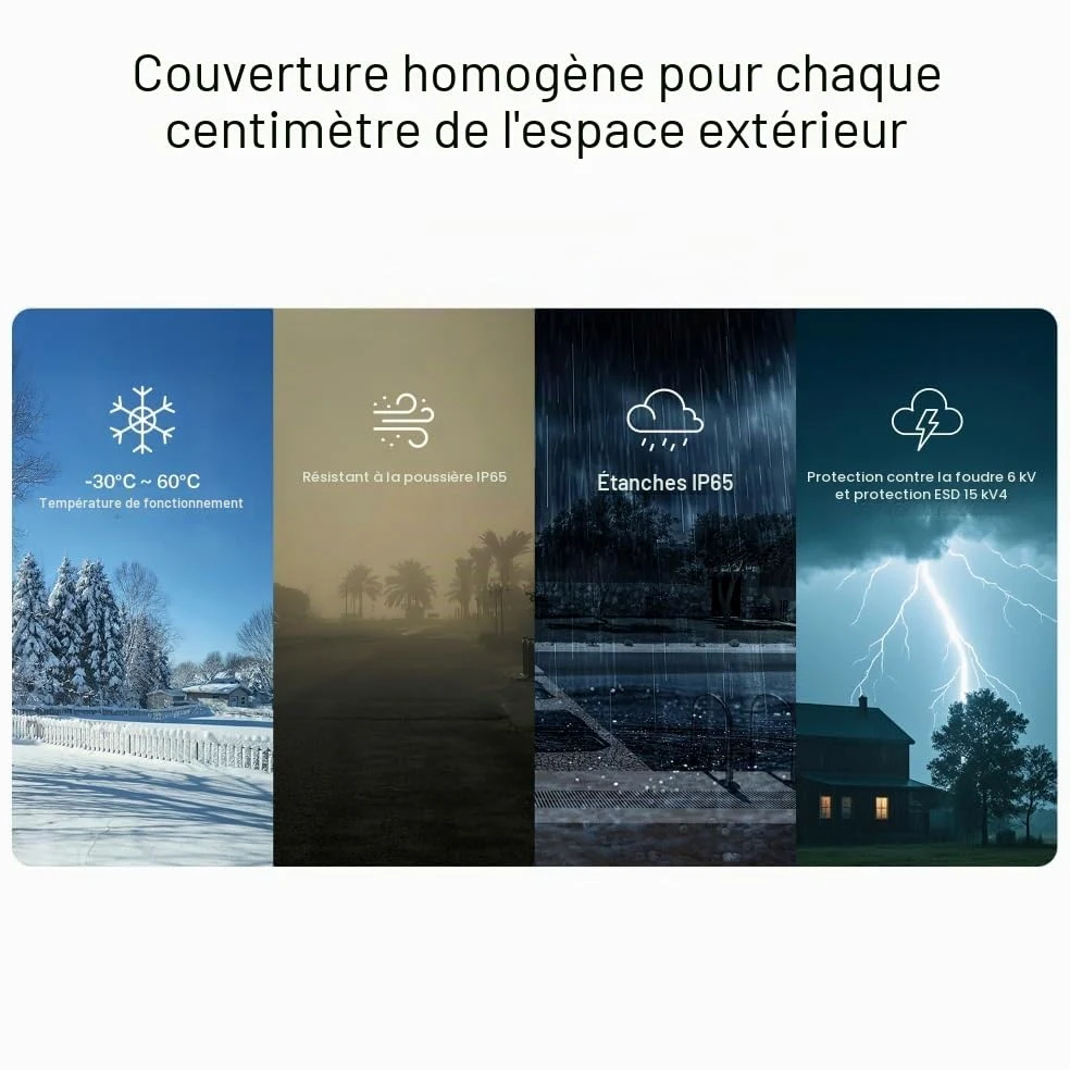 MERCUSYS MB118-4G Routeur WiFi avec Sim d'extérieur, 4G CAT4 LTE N300Mbps, 2 antennes LTE Amovibles, Port LAN, Alimentation PoE/DC, Montage sur Poteau, Mur et fenêtre, SMS, Application, Plug&Play