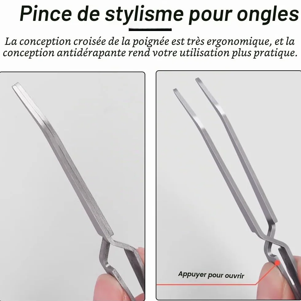 Pince à épiler multifonction en acier inoxydable