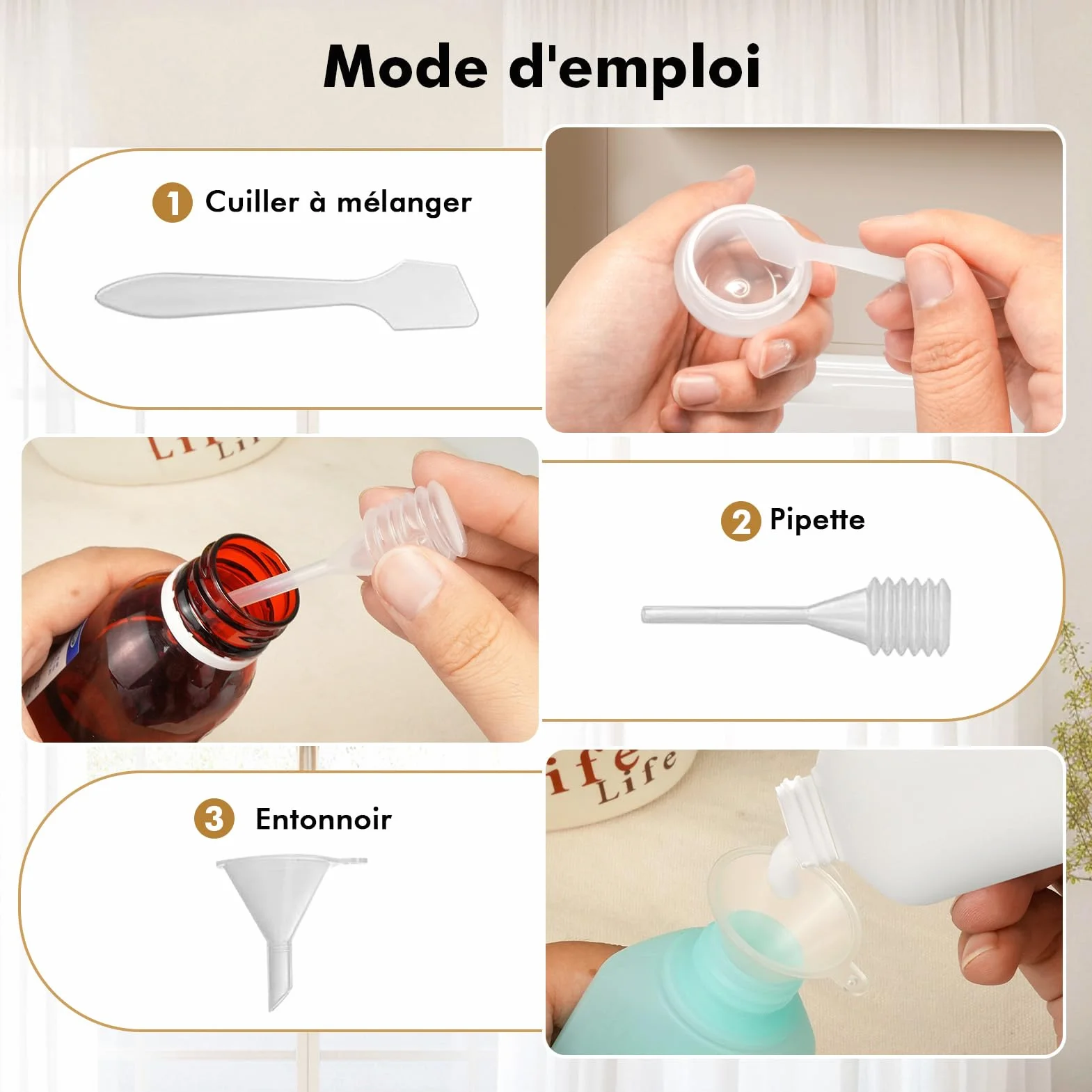 Bouteilles de voyage 11 pièces avec vaporisateurs flacons pompe pots crème cosmétiques liquides