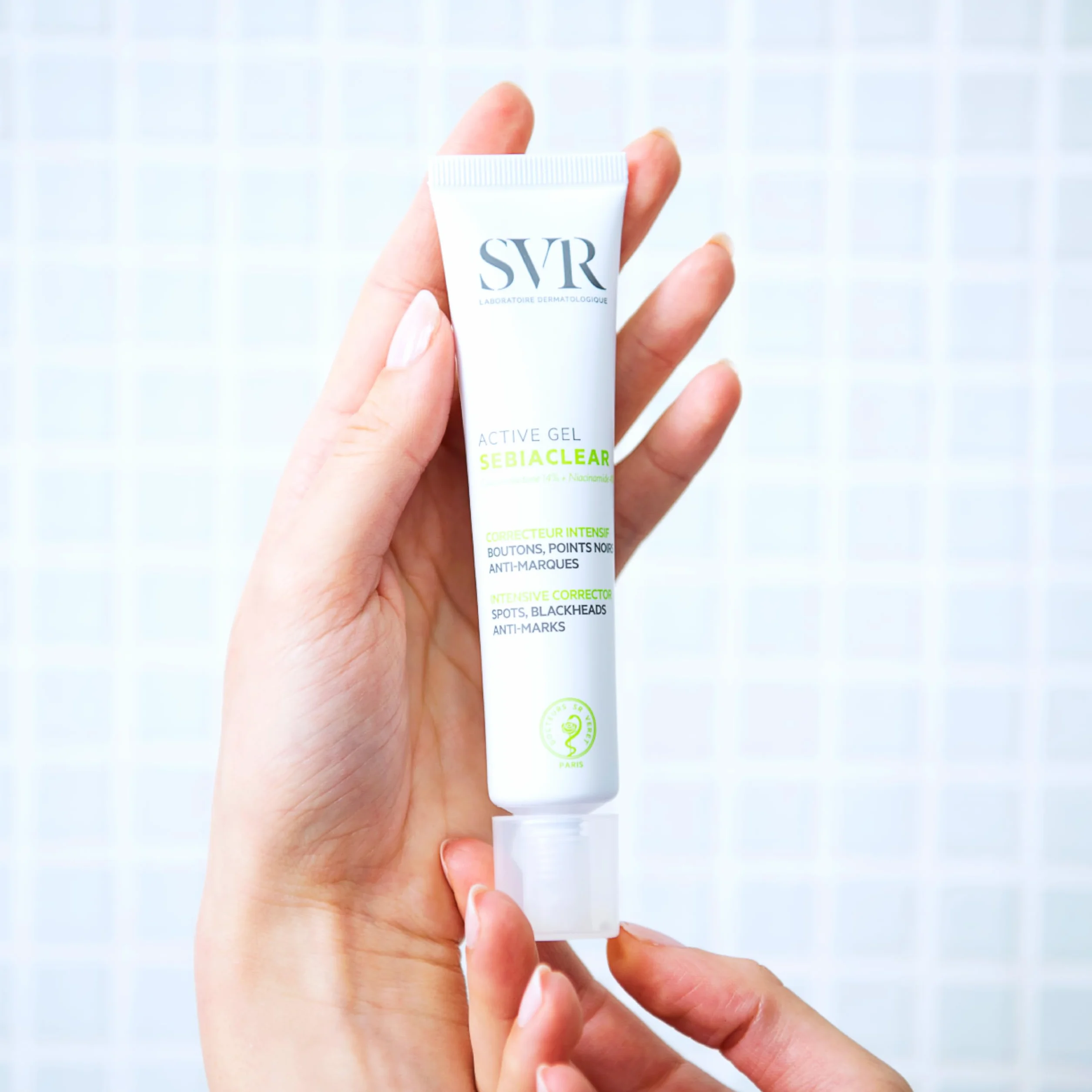SVR Sebiaclear Active Gel Soin intensif anti-imperfections 40 ml Gluconolactone 14% Niacinamide 4% Acide salicylique
