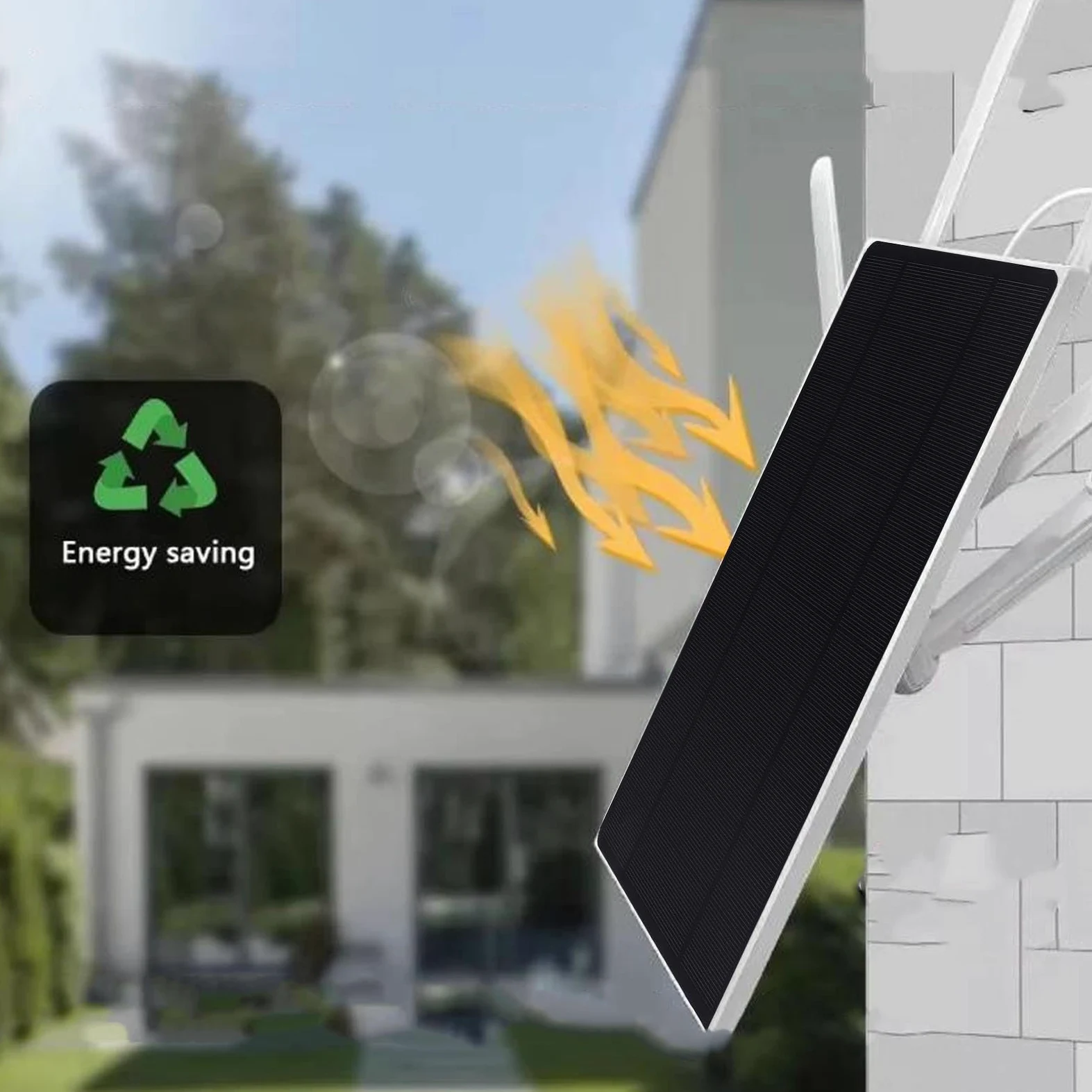 Buachois Routeur Modem 4G WiFi Solaire, Routeur Répéteur Extérieur Étanche IP66 avec Fonction Relais pour Caméras de Sécurité et (Version américaine)
