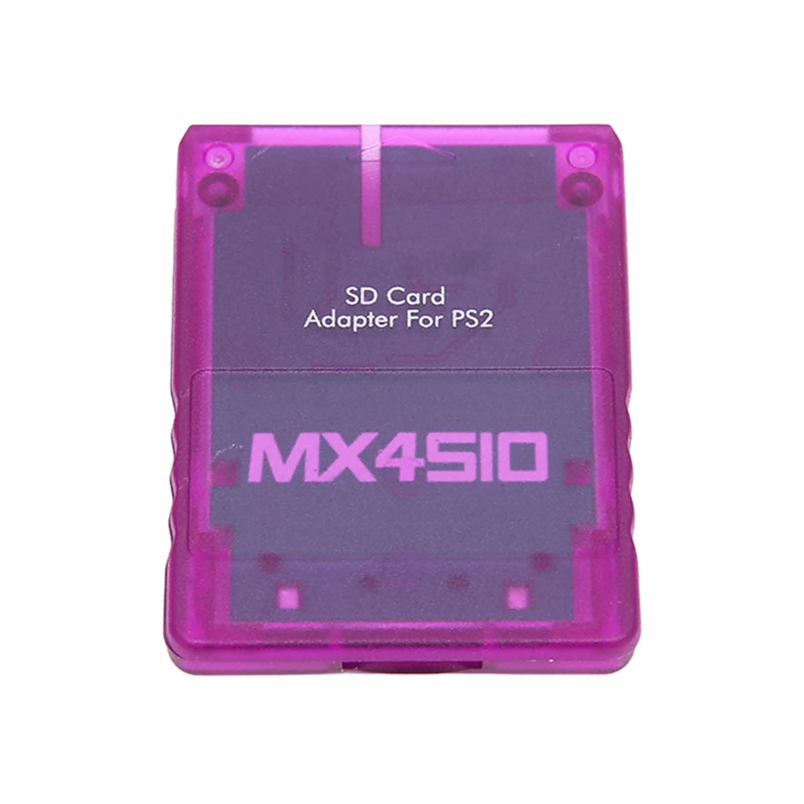 Adaptateur de Lecteur de Carte MX4SIO SIO2SD ABS Violet Translucide pour Extension Mémoire OPL