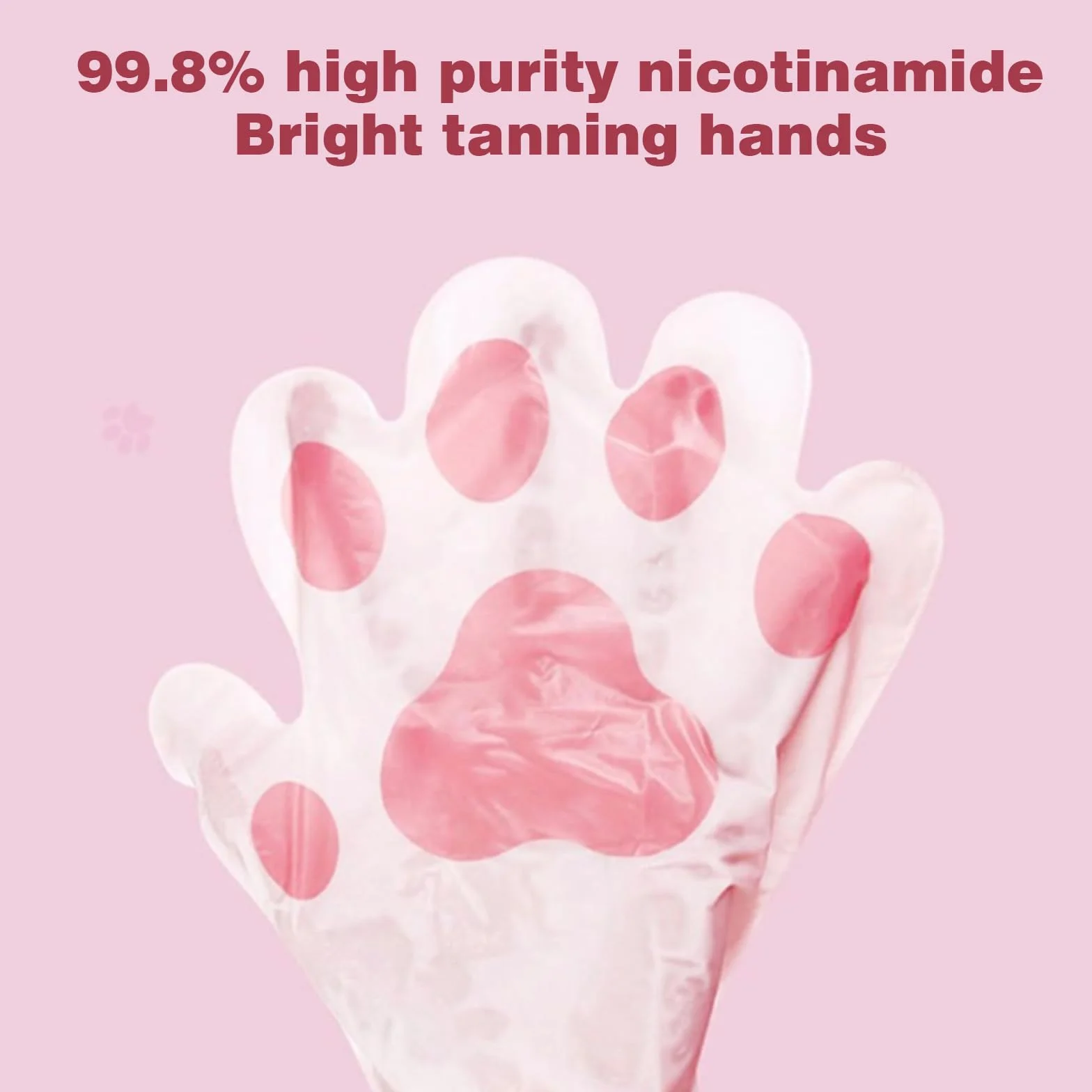 Gants Hydratants Pour Les Mains Masque De Soin Niacinamide Rose 5PCS