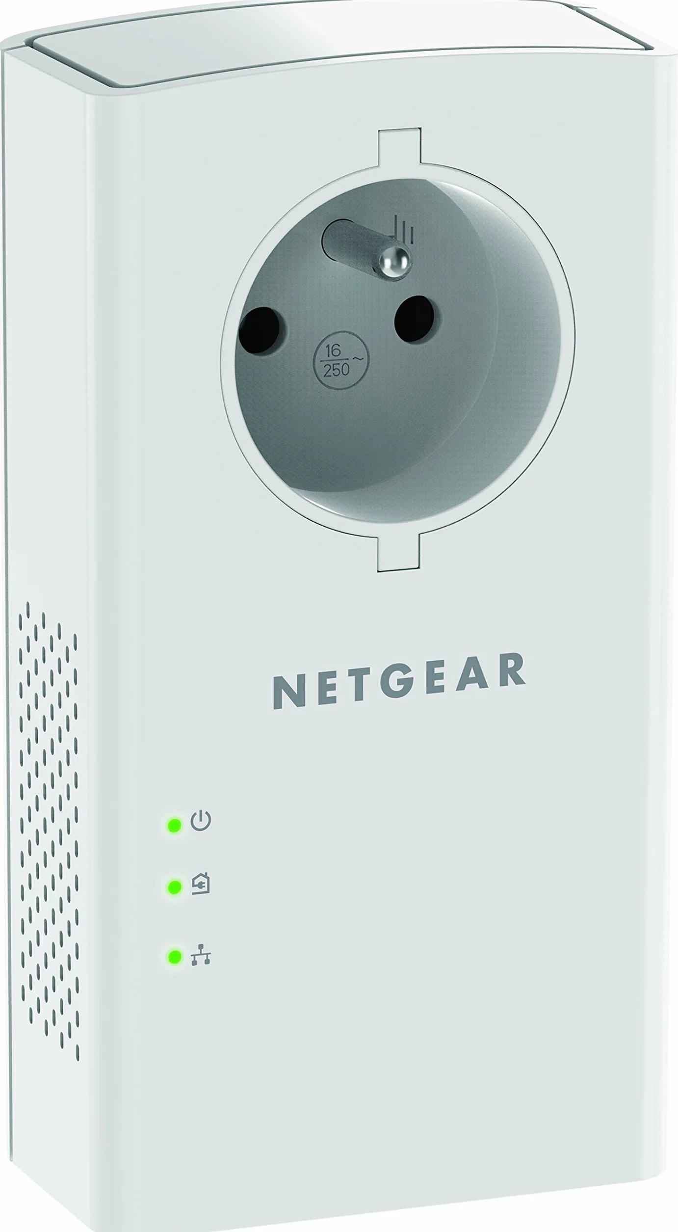 NETGEAR PLP2000-100FRS Pack de 2 Prises CPL 2000 Mbps avec Prise filtrée et 2 Ports Ethernet & Amazon Basics Câble réseau Ethernet RJ45 catégorie 6-1,5 m