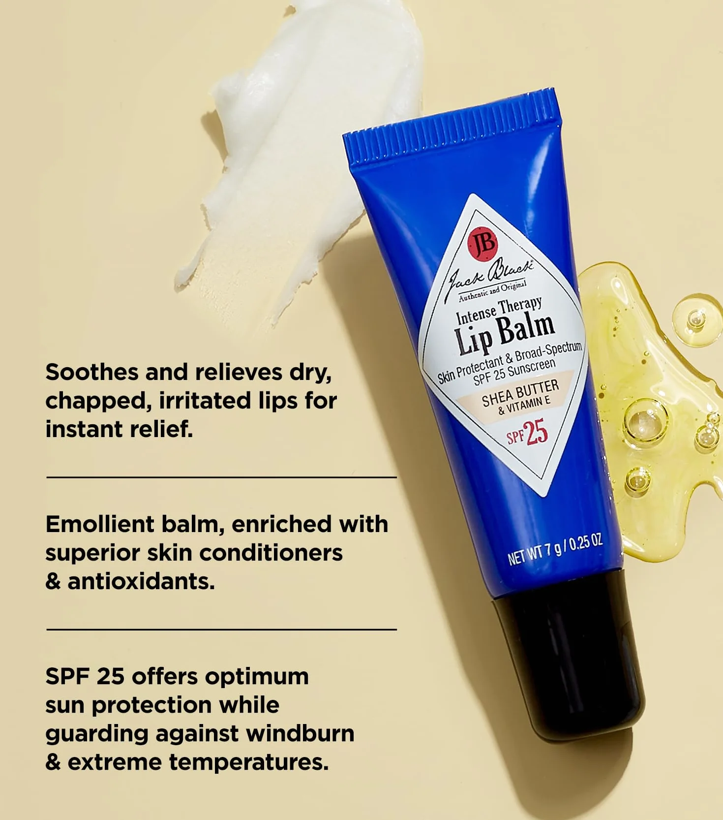 Jack Black Intense Therapy Lip Balm Mint SPF25 7g
