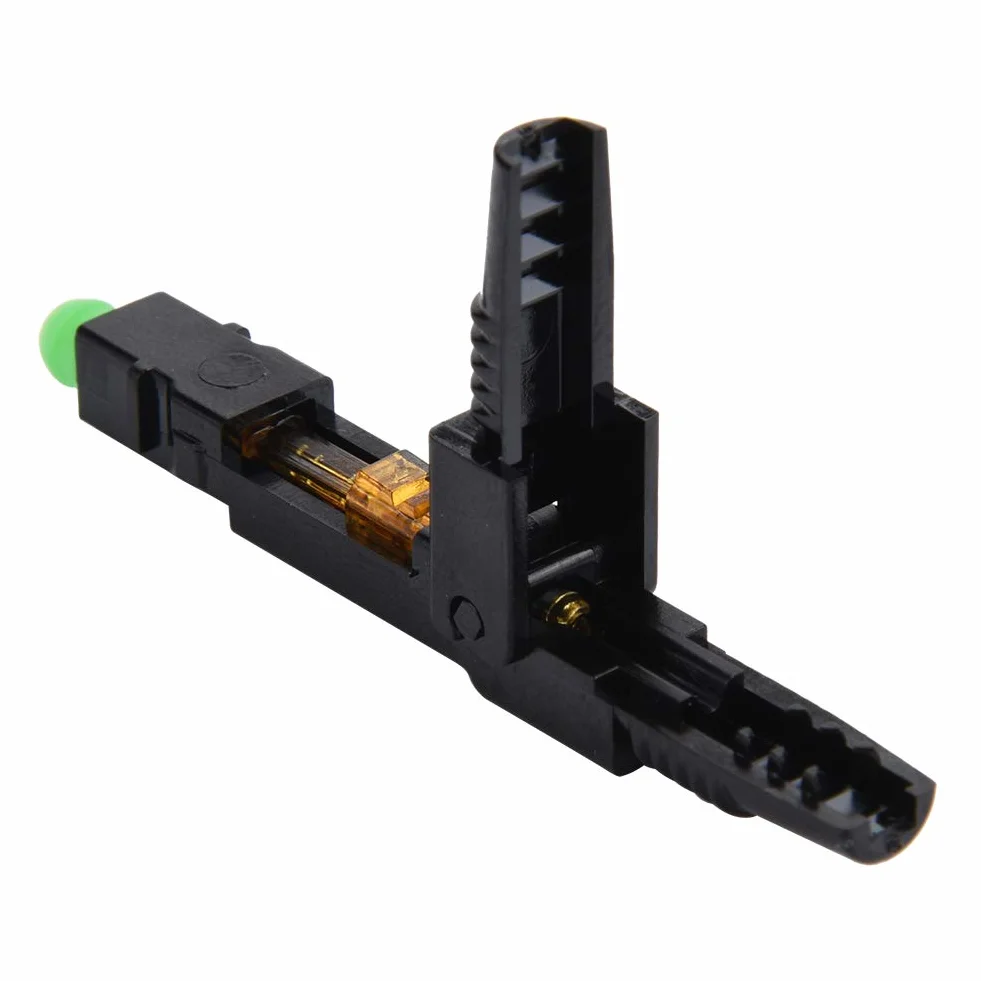 100 Pcs Fibre Optique Connecteur Rapide SC/APC Embarqué Fibre Optique Rapide Connecteur Rapide Adaptateur de Connexion avec Fibre Optique Longueur Capteur pour FTTH