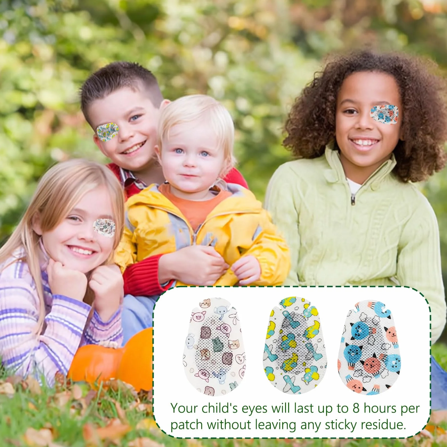Pansements Oculaires pour Enfants et Adultes, 30 Pièces Patchs Adhésifs Respirants pour Traitement de l'Amblyopie (7,5x5cm)