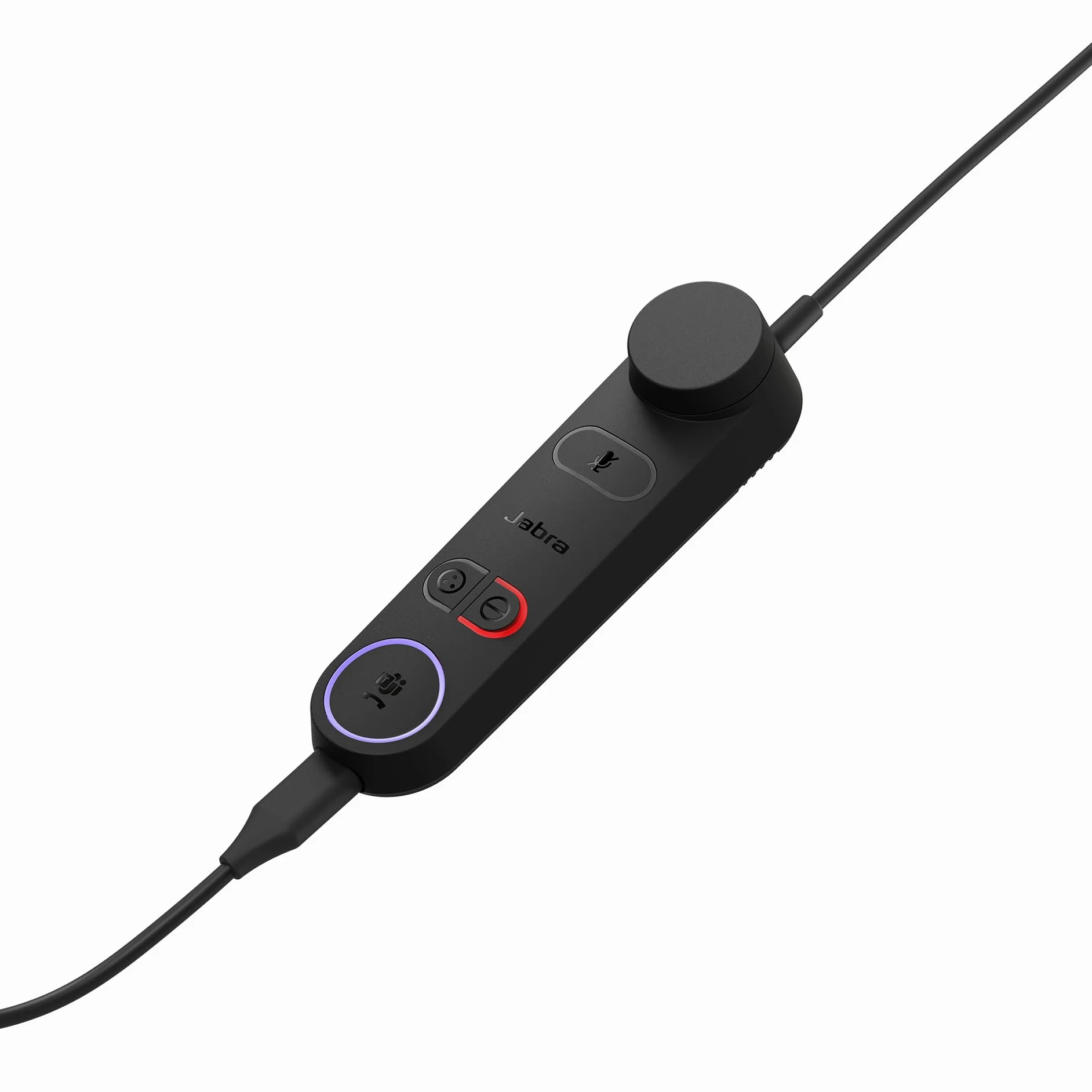 Jabra Engage 50 II - Micro-casque filaire stéréo avec contrôle d’appel Link - 3 micros à réduction de bruit, ultra-léger, USB-A - Certifié MS Teams, fonctionne avec toutes les plateformes - Noir