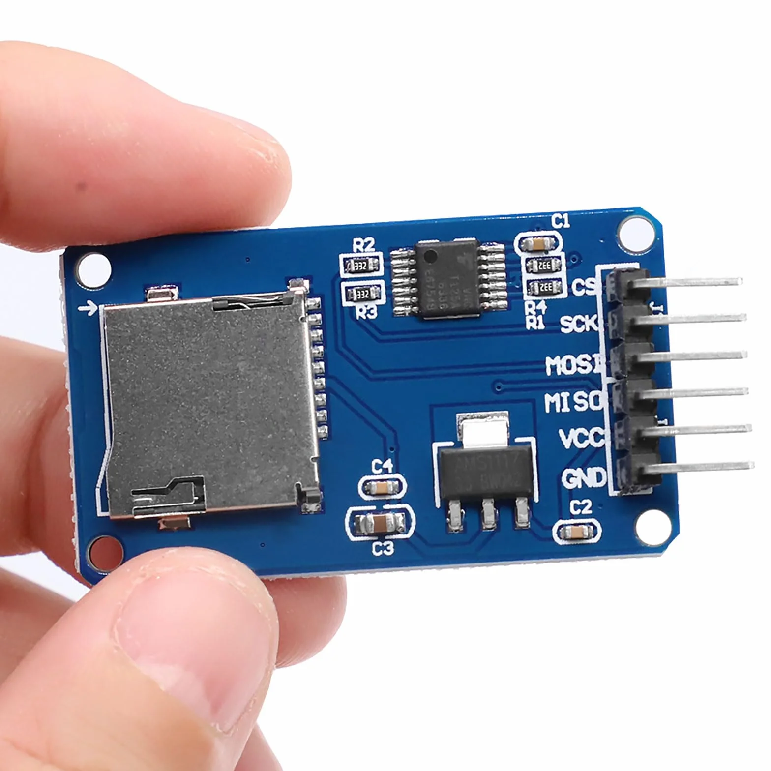Module de carte Micro SD TF Lecteur SPI pour Arduino (6 pièces)