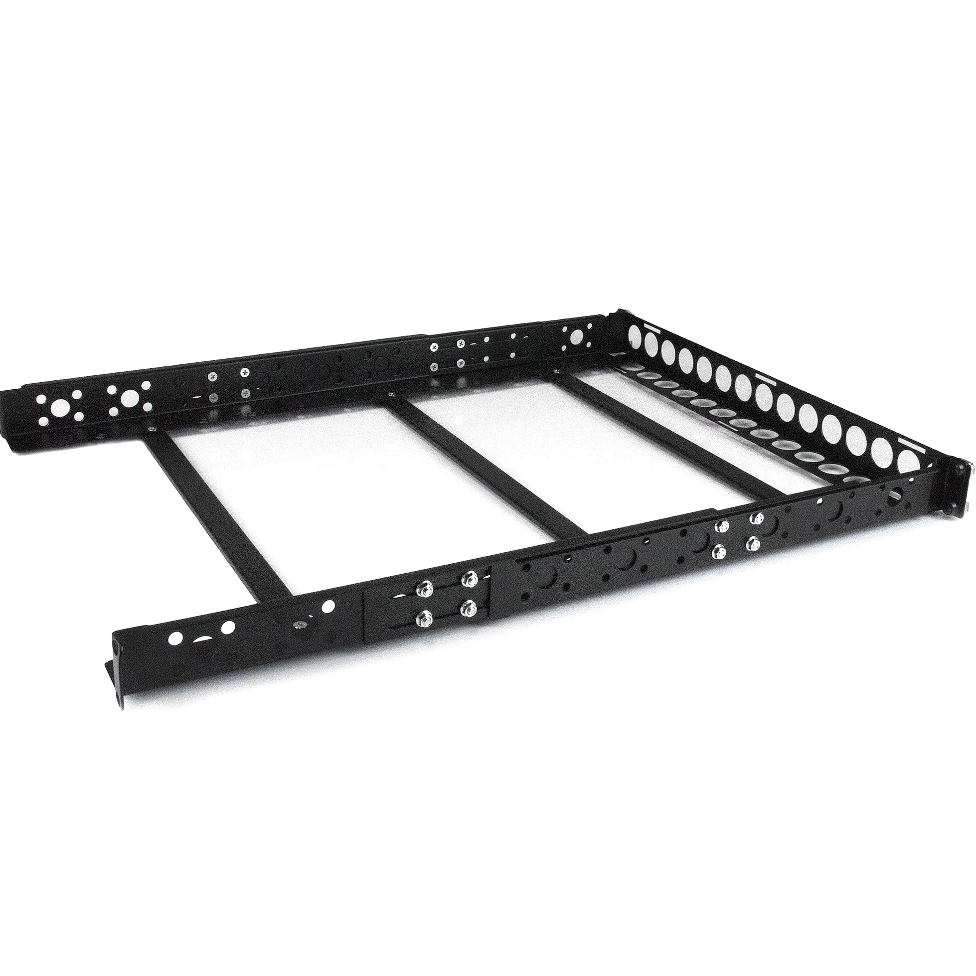 StarTech Rails Universels 1U 19", Profondeur Réglable, 25kg (UNIRAILS1U) | Rails de montage serveur, Baie informatique, Rack d'équipement, EIA-310, Acier