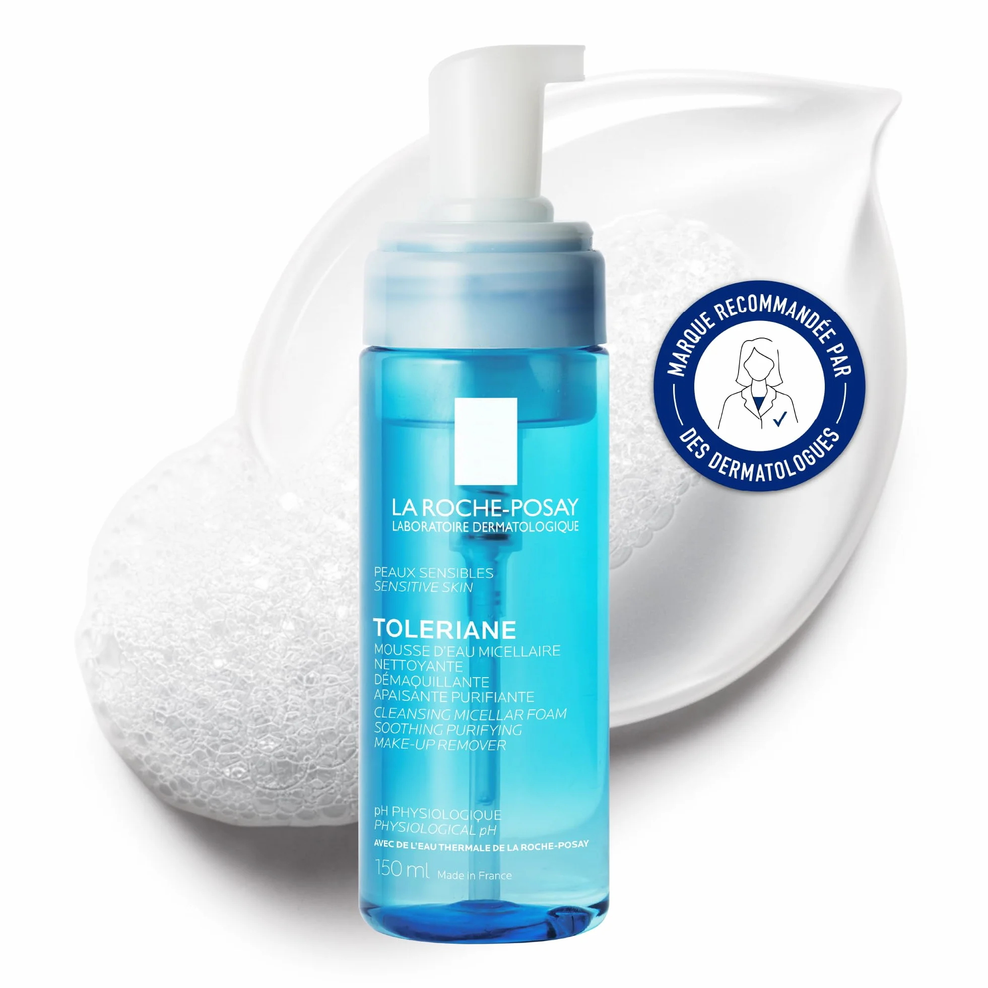 La Roche-Posay Toleriane Mousse d'Eau Micellaire Nettoyante et Démaquillante 150 ml