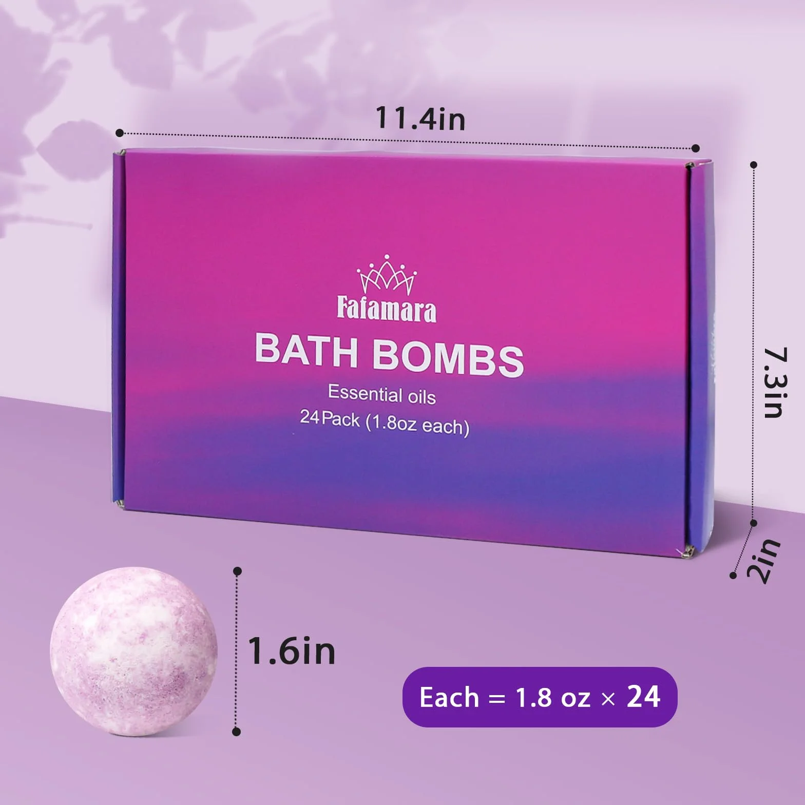 Bombes de bain bio lot 24 pièces ingrédients naturels anniversaire Pâques