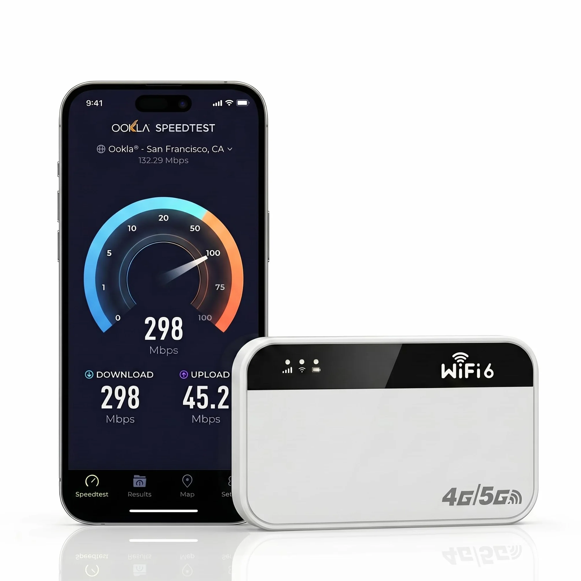 Routeur WiFi 5G Portable, Hotspot WiFi Nomade Voyage, Pocket WiFi, Slot SIM | 3000mAh, 14H Autonomie, 300Mbps, 28 Appareils, WiFi 6, Sans Abonnement, Plug & Play, Voyage, Camping, Télétravail, Plein Air
