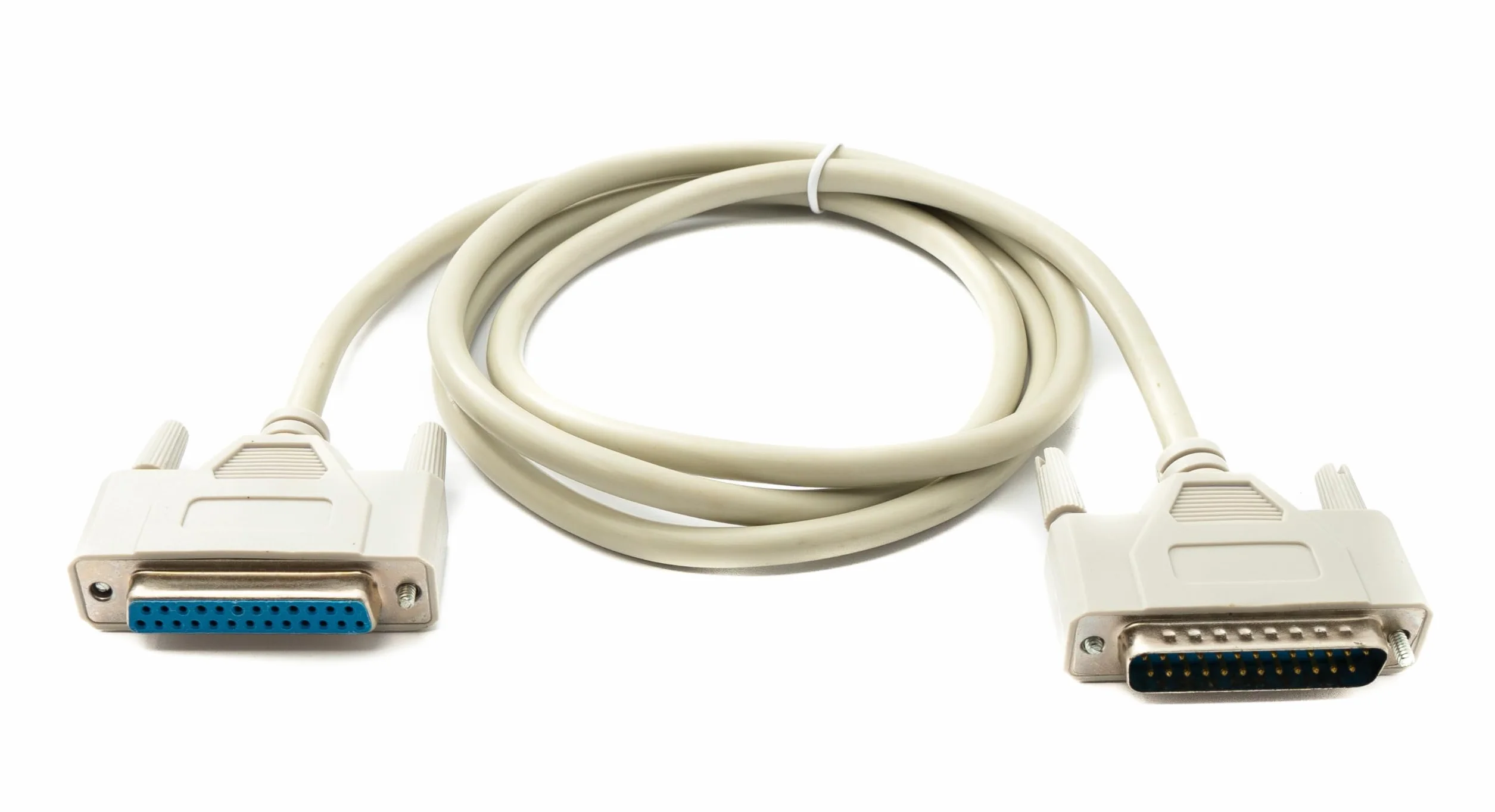 Kabel D-Sub 150 cm 25 pin męski-żeński DB25 RS530 Adaptator Szary